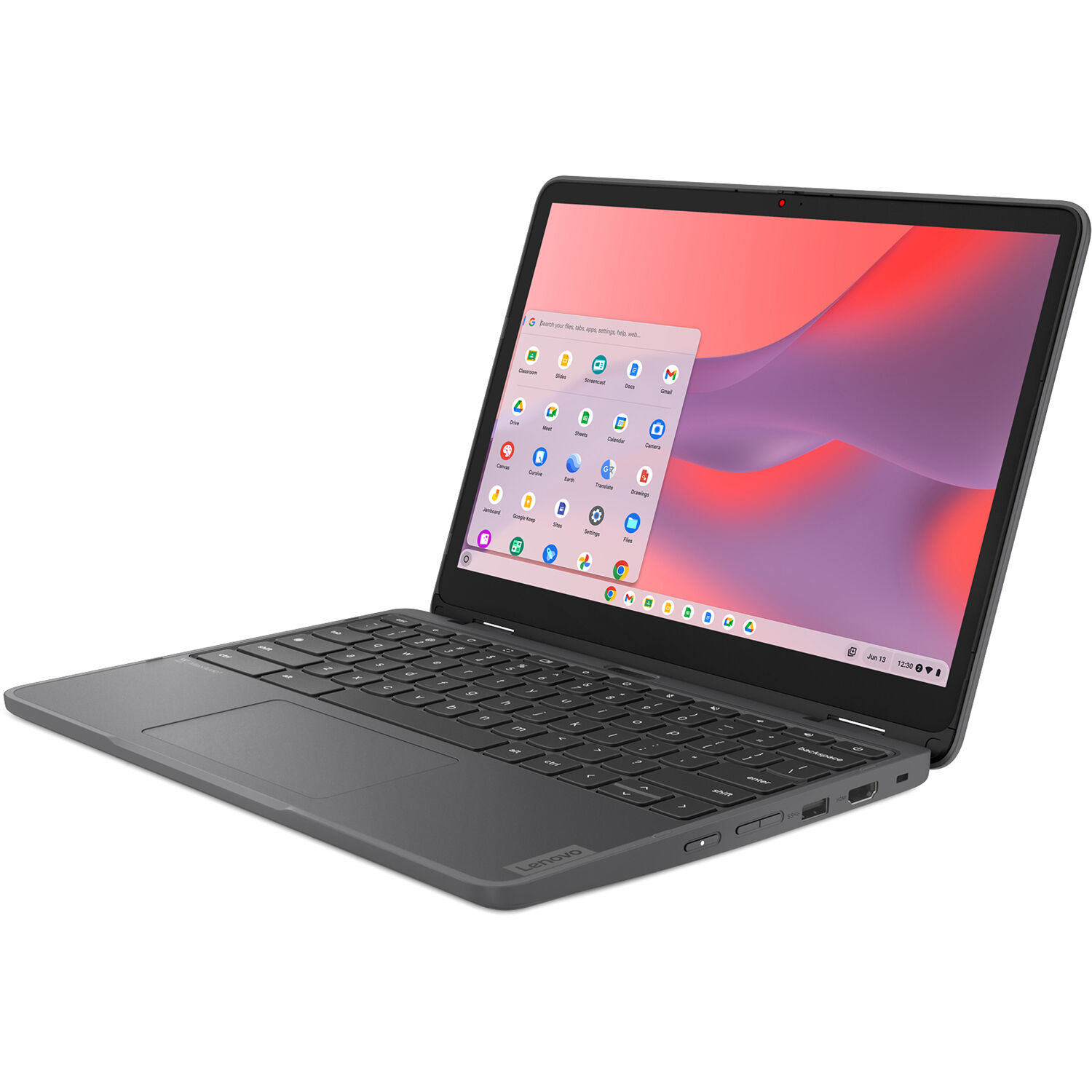 Lenovo 500e G4 Chromebook with 12.2-inch touchscreen, Intel N100, and Chrome OS — view 5