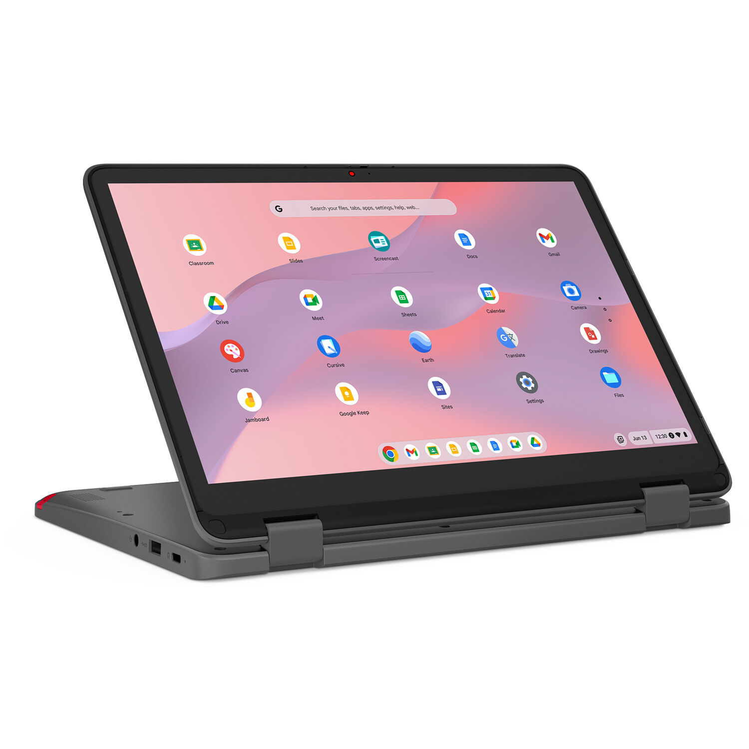 Lenovo 500e G4 Chromebook with 12.2-inch touchscreen, Intel N100, and Chrome OS — view 6