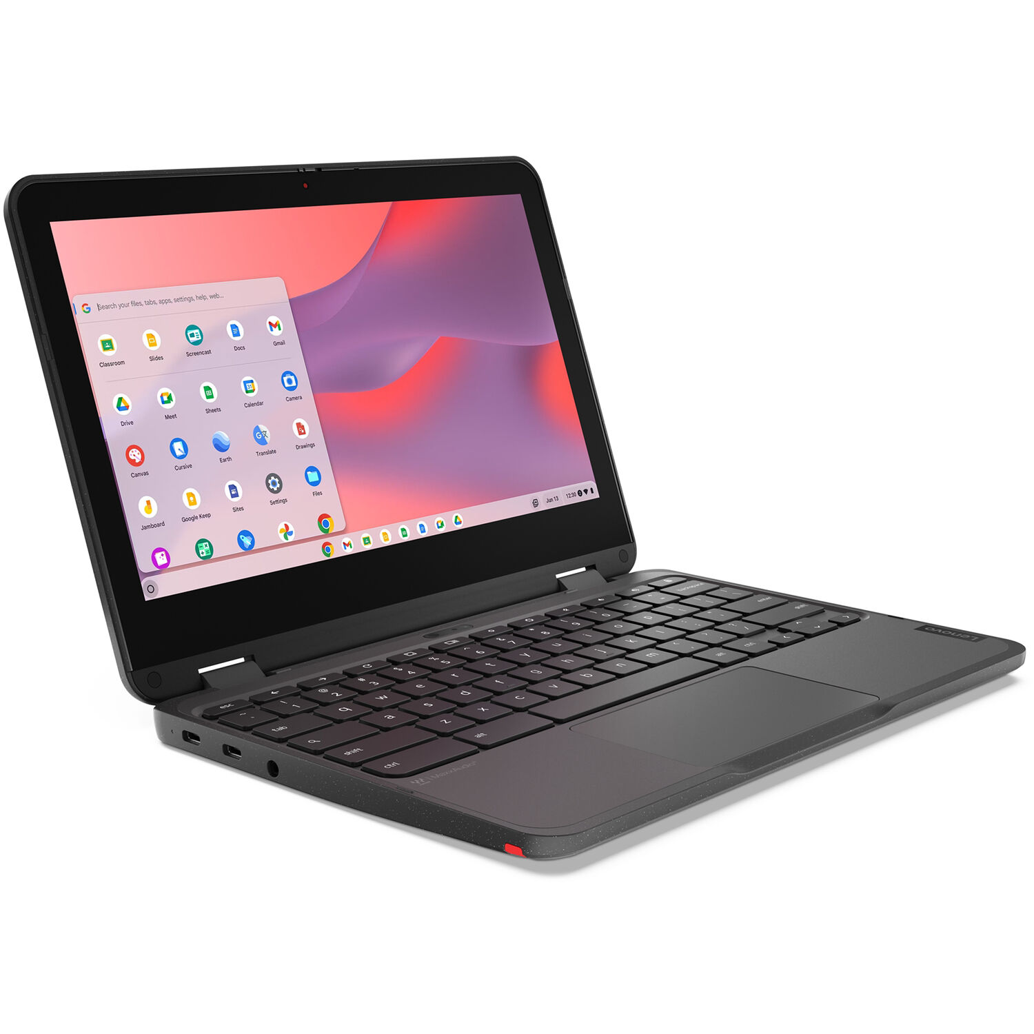 Lenovo 500e G4s Chromebook with 11.6-inch touchscreen, Intel N100, and dual cameras — view 4