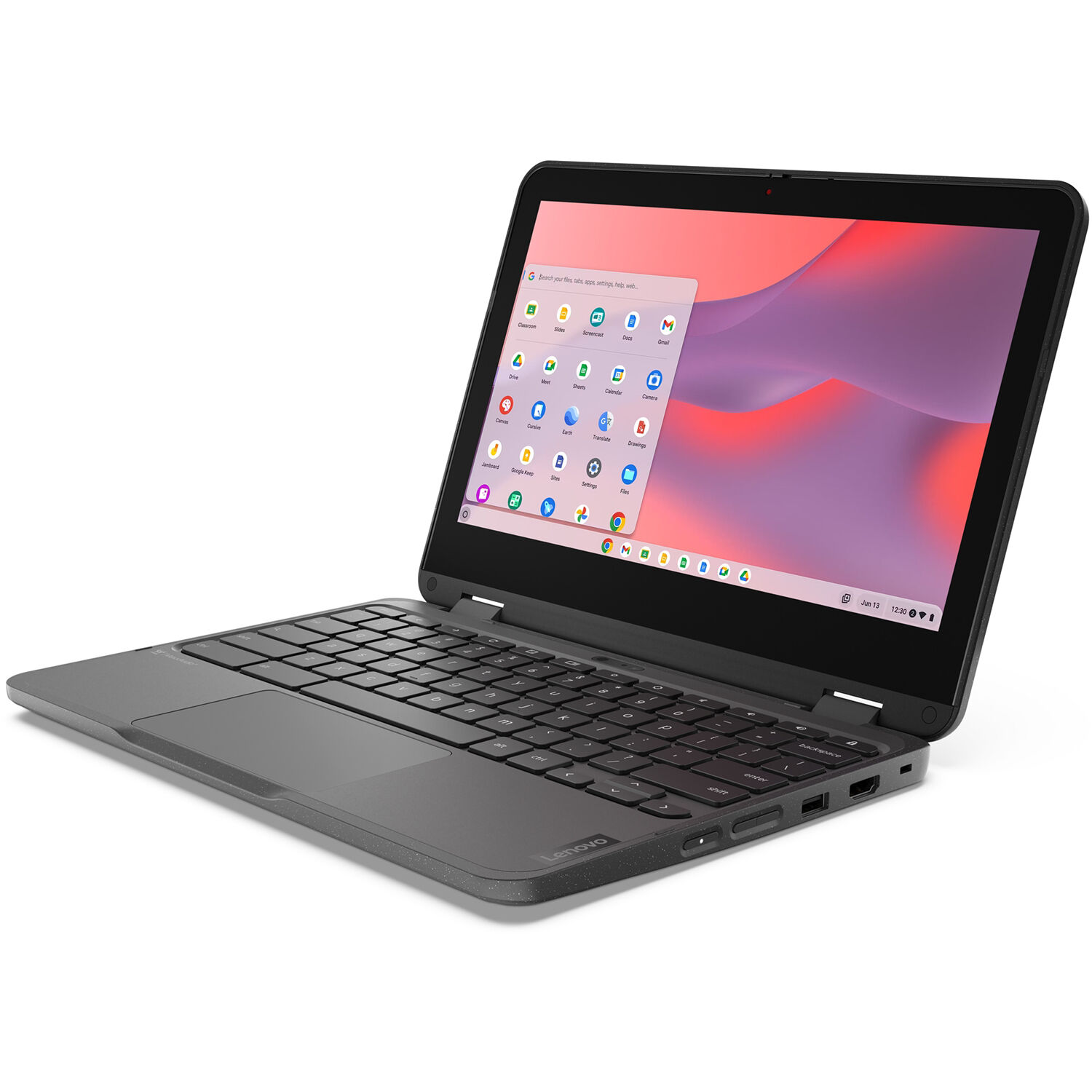 Lenovo 500e G4s Chromebook with 11.6-inch touchscreen, Intel N100, and dual cameras — view 5