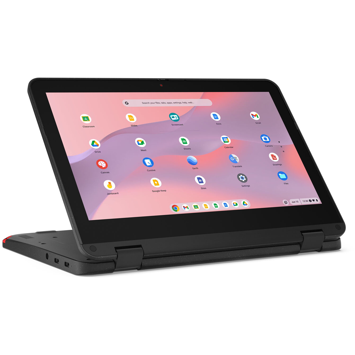 Lenovo 500e G4s Chromebook with 11.6-inch touchscreen, Intel N100, and dual cameras — view 6