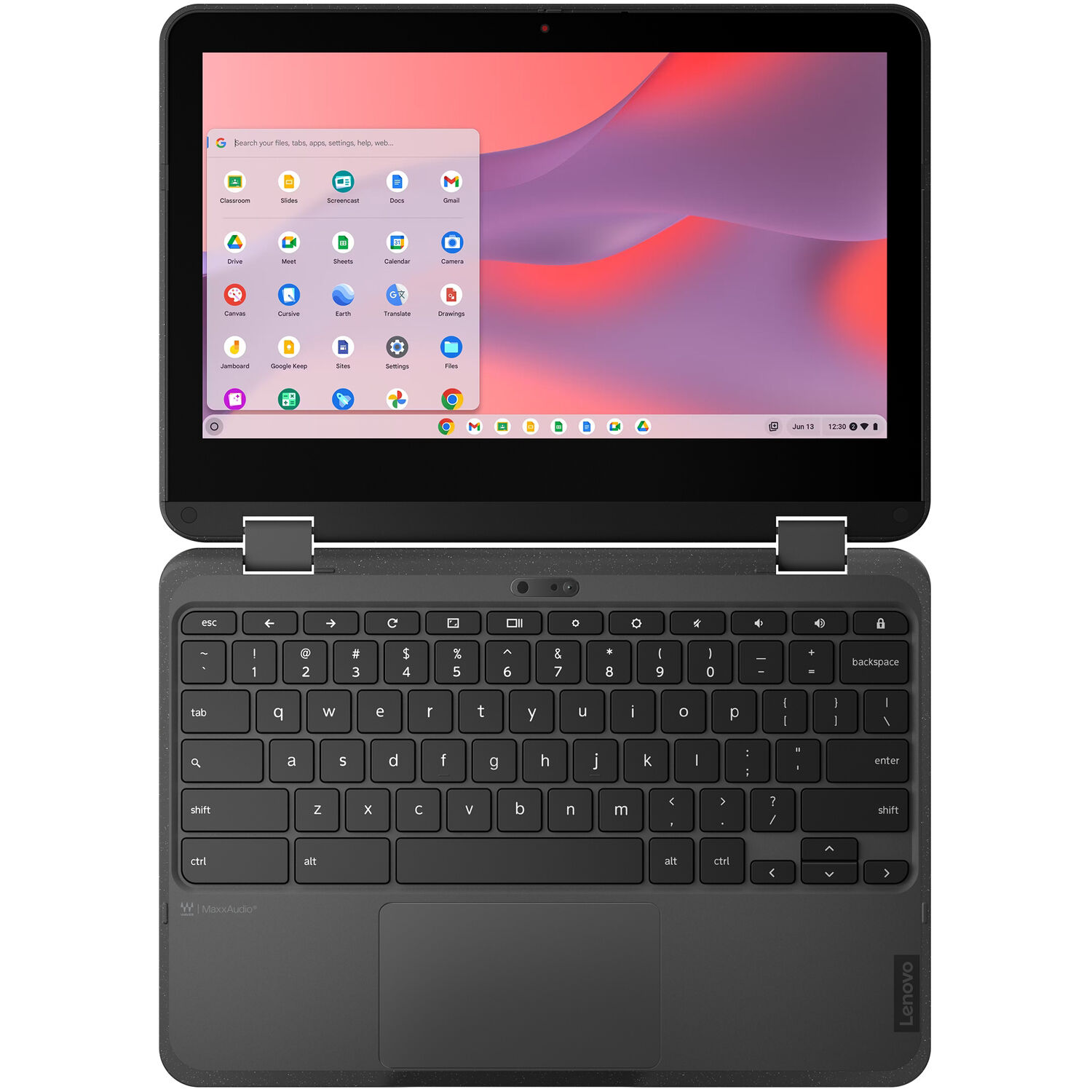 Lenovo 500e G4s Chromebook with 11.6-inch touchscreen, Intel N100, and dual cameras — view 8