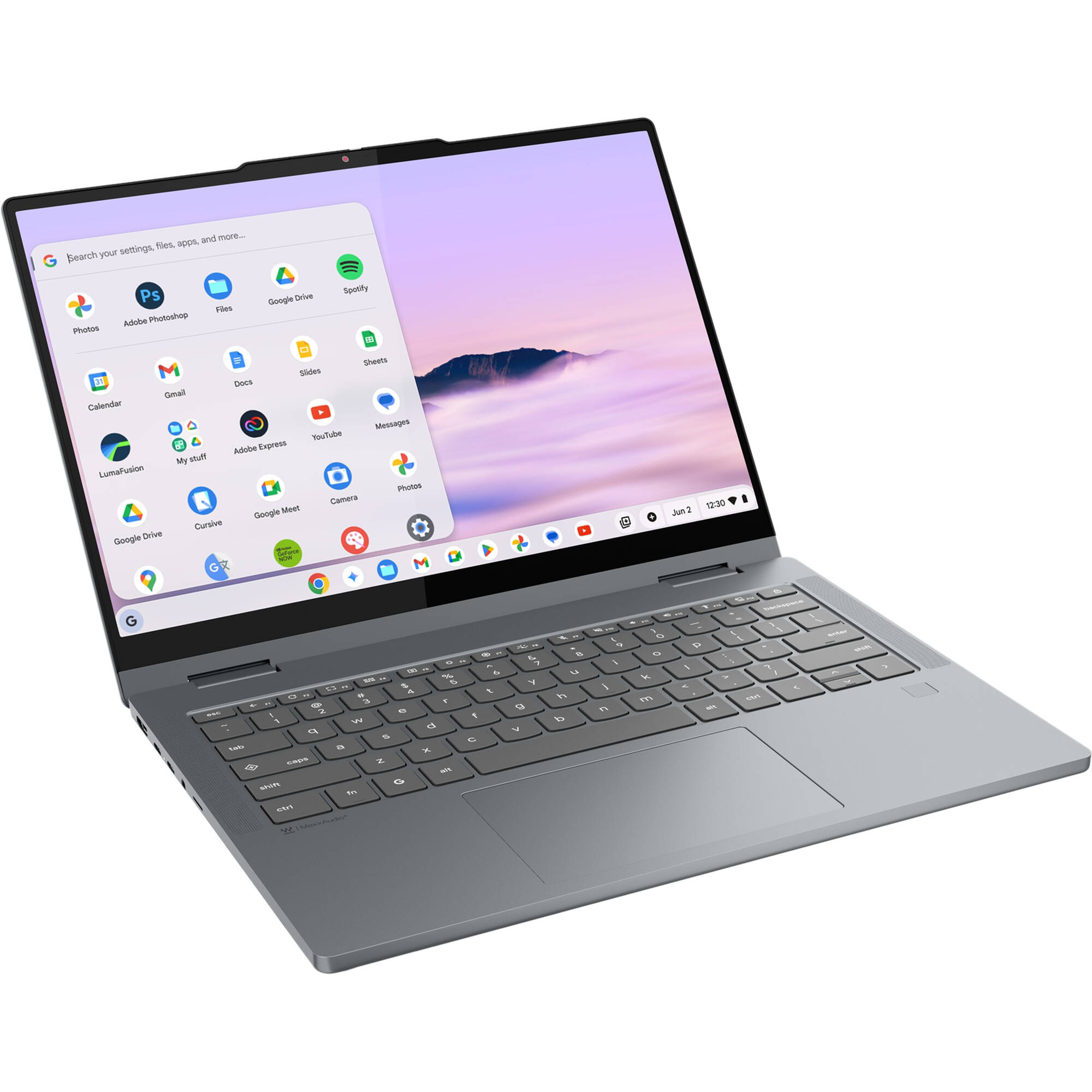 Lenovo Chrome Plus 2-in-1 Chromebook with 14-inch WUXGA touchscreen, backlit keyboard, and fingerprint reader — view 6