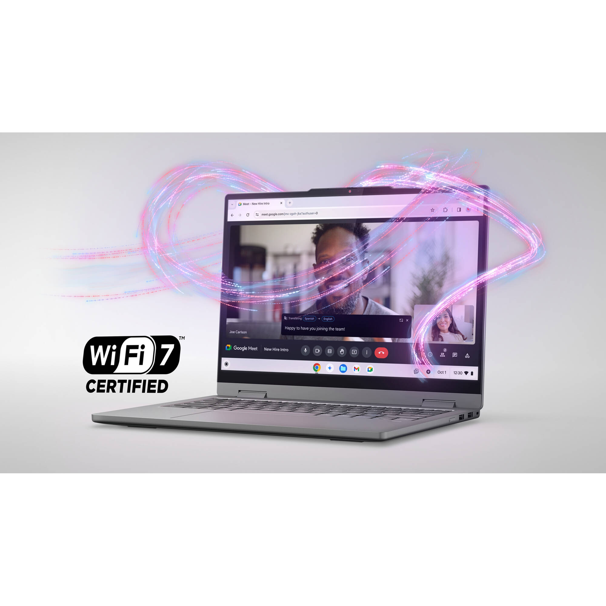 Lenovo Chrome Plus 2-in-1 Chromebook with 14-inch WUXGA touch display, Intel Core 5, and grey finish — view 20