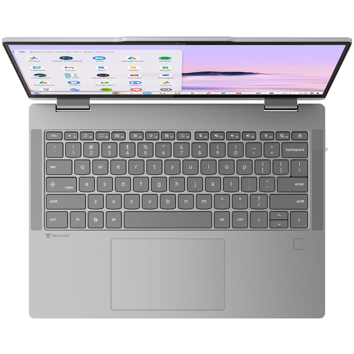 Lenovo Chrome Plus 2-in-1 Chromebook with 14-inch WUXGA touch display, Intel Core 5, and grey finish — view 8