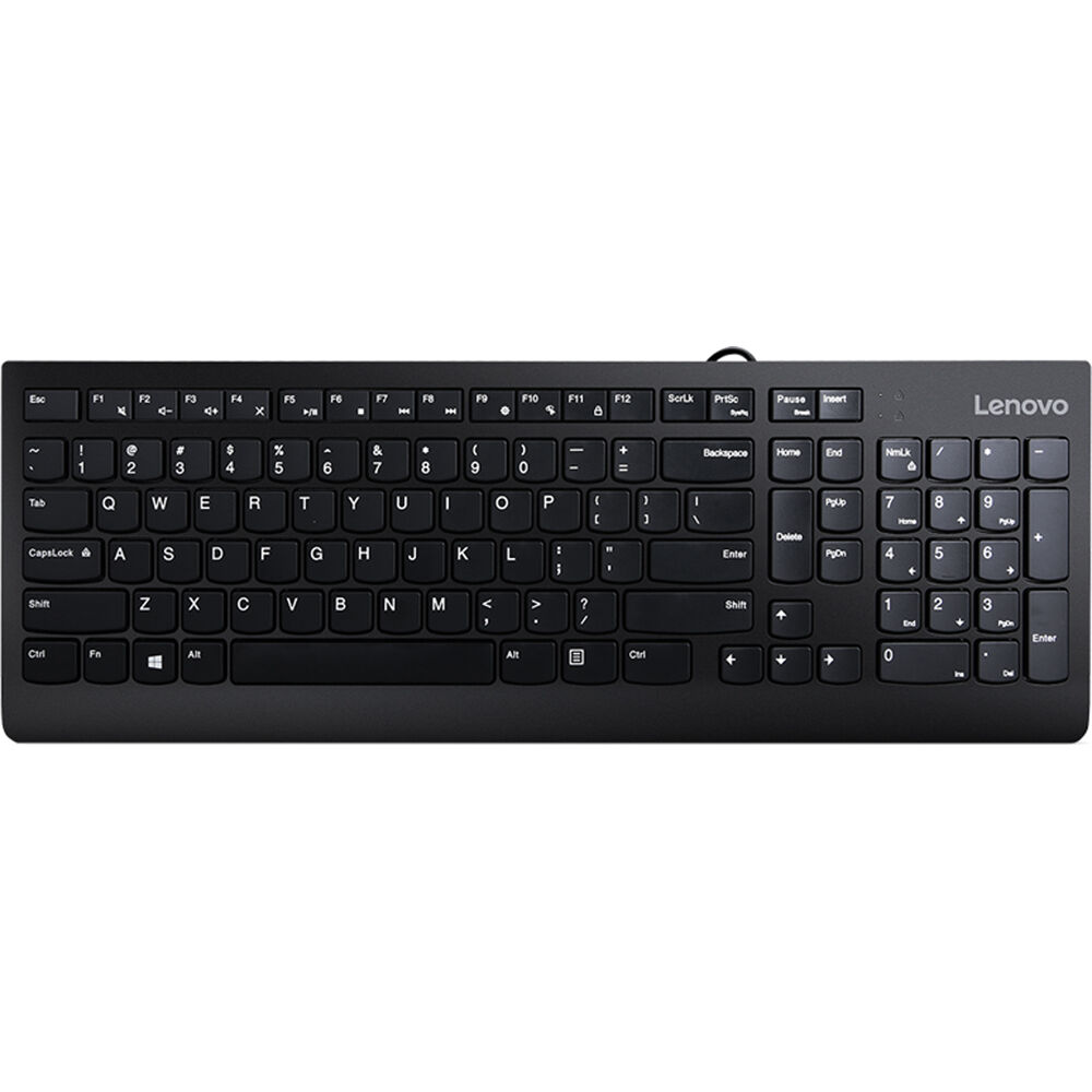 Lenovo 300 USB Combo wired keyboard and mouse set with USB connectivity — view 3