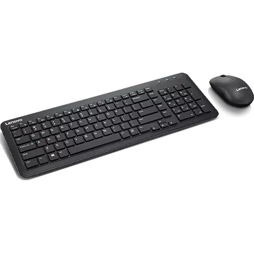 Lenovo 300 Wireless Combo keyboard and mouse set with compact wireless desktop design — view 4