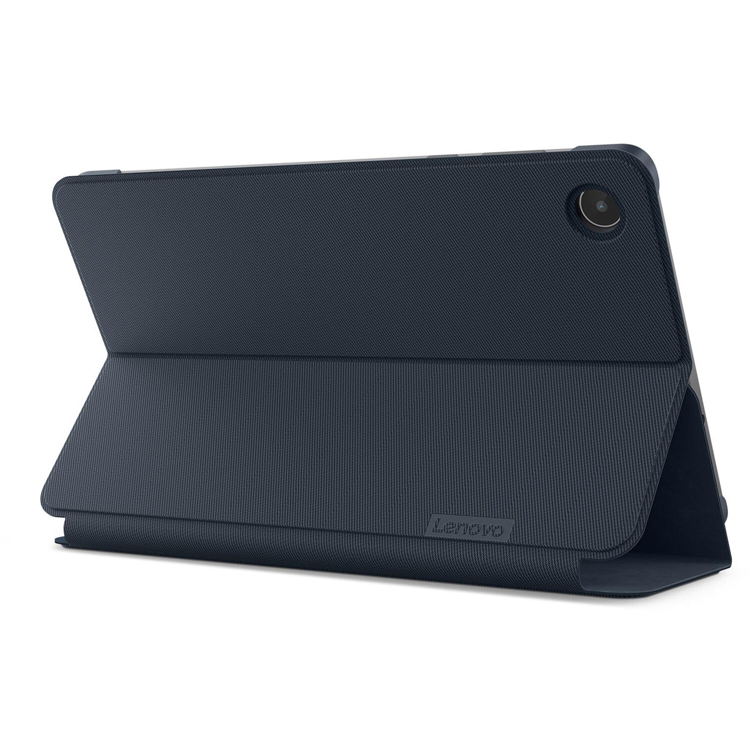 Lenovo Tab M8 4th Gen folio case in Abyss Blue with convertible stand and protective film — view 7