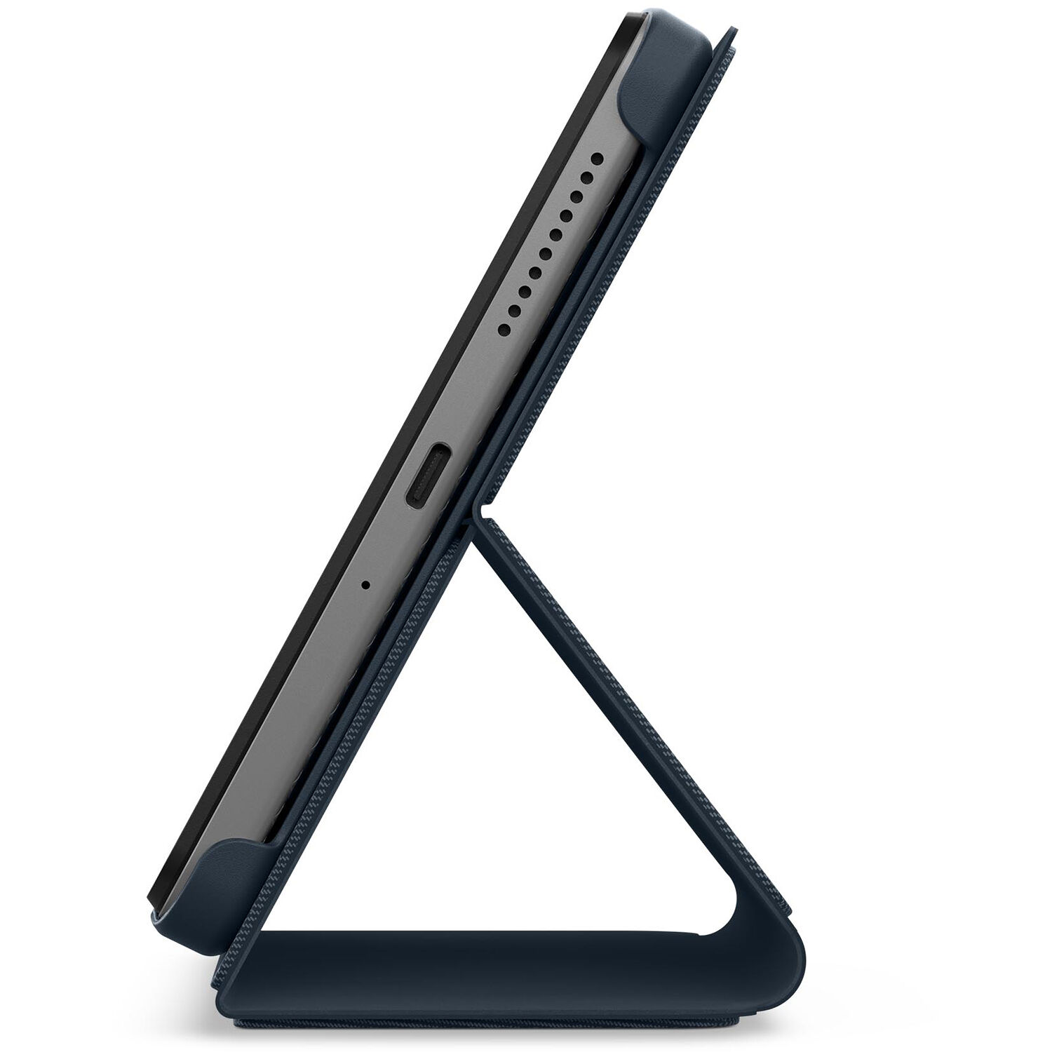 Lenovo Tab M8 4th Gen folio case in Abyss Blue with convertible stand and protective film — view 8
