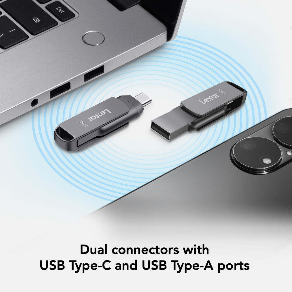 LEXAR, 256GB JUMPDRIVE, D400, USB 3.1 FLASH DRIVEFLASH DRIVE — view 3
