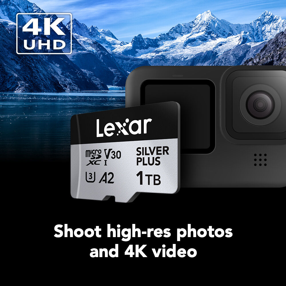 LEXAR, PROFESSIONAL, SILVER PLUS, MICROSDXC, 512GB WITH ADAPTER — view 3