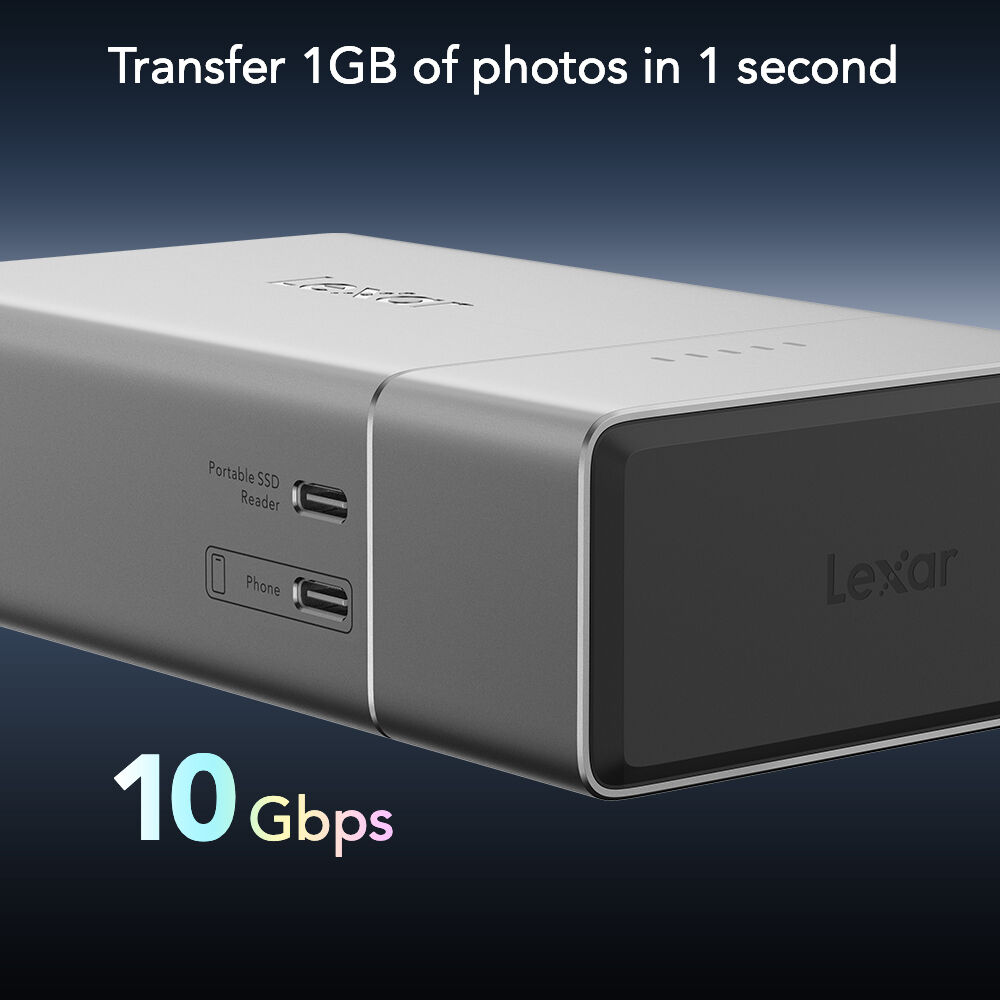 LEXAR, PROFESSIONAL WORKFLOW GO, PORTABLE DOCK STATION, 2-BAY — view 6