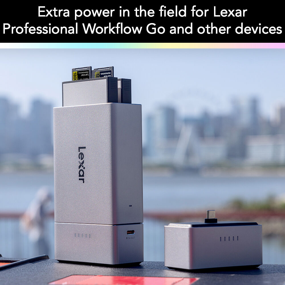 Lexar Professional Workflow Go Battery for portable field workflow power — view 3
