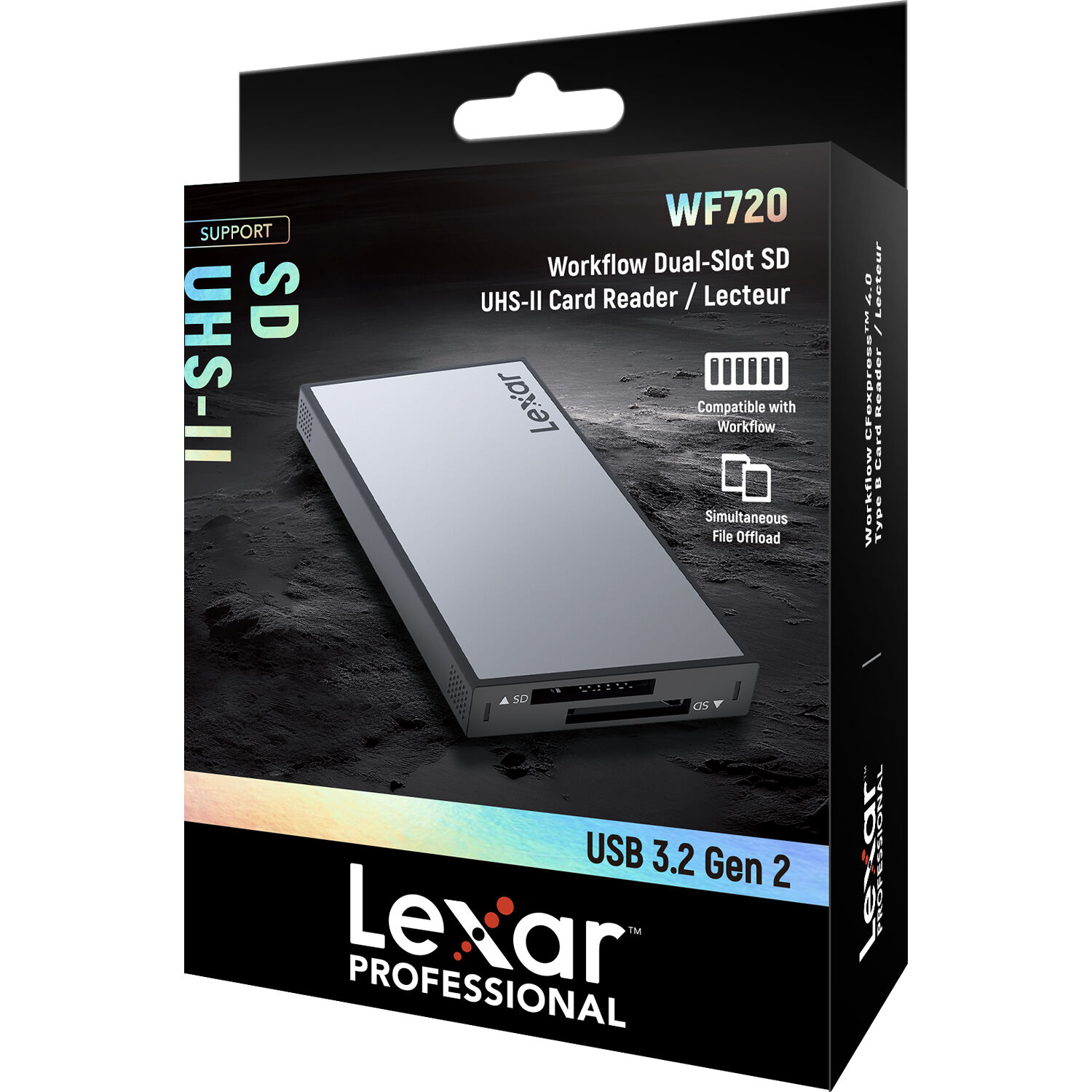 Lexar Professional Workflow dual-slot SD UHS-II reader with USB-C connection — view 13
