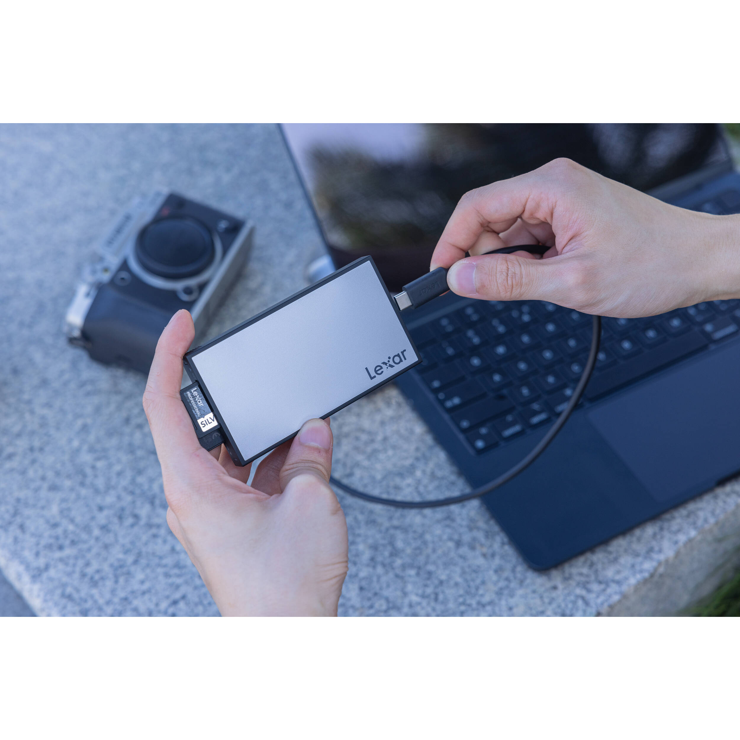Lexar Professional Workflow dual-slot SD UHS-II reader with USB-C connection — view 17
