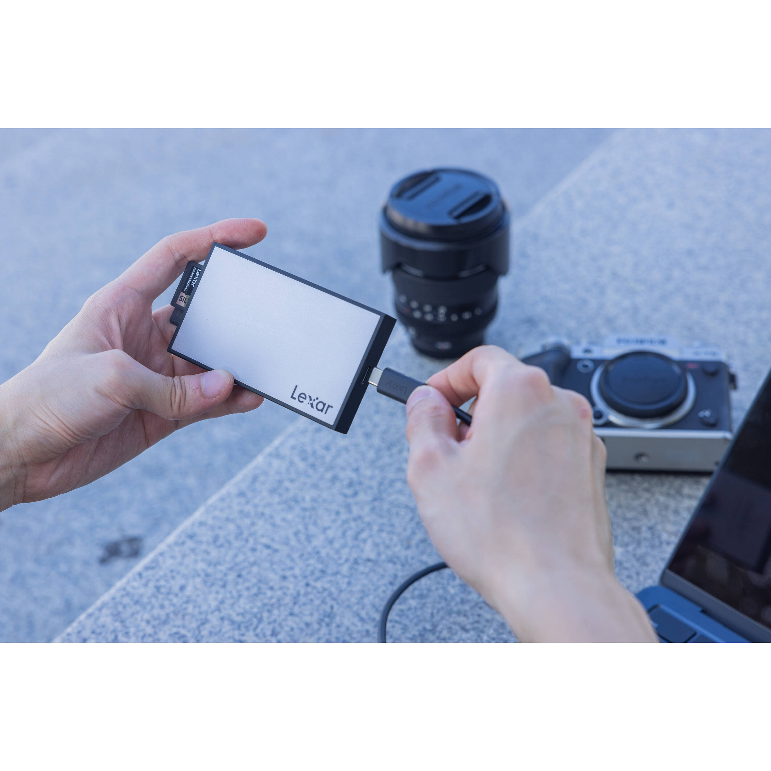 Lexar Professional Workflow dual-slot SD UHS-II reader with USB-C connection — view 18
