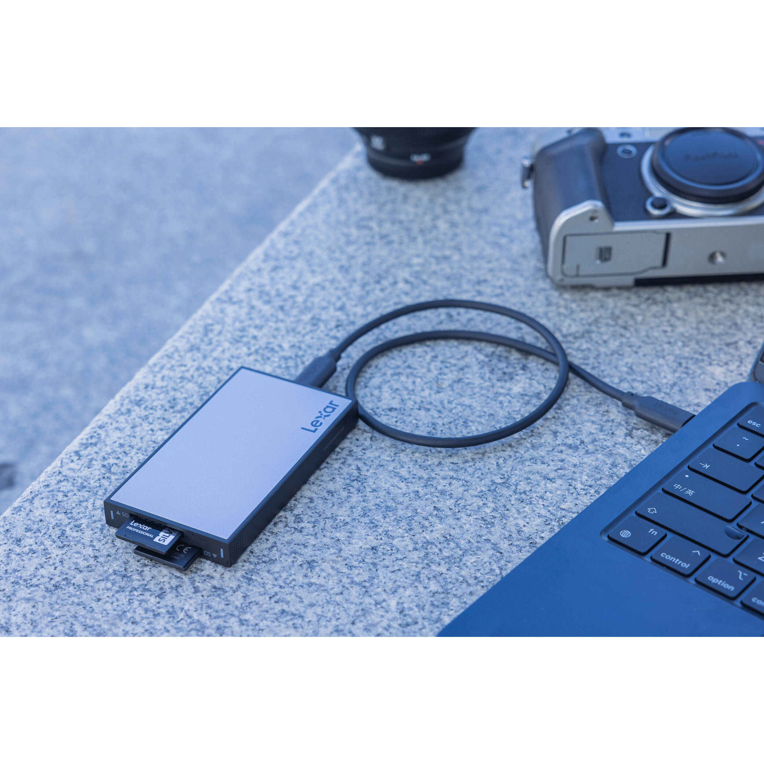 Lexar Professional Workflow dual-slot SD UHS-II reader with USB-C connection — view 19
