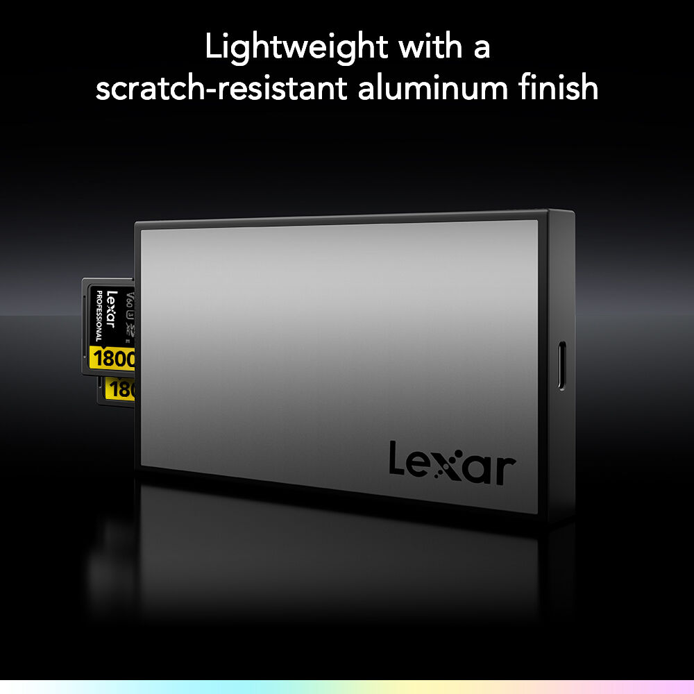 Lexar Professional Workflow dual-slot SD UHS-II reader with USB-C connection — view 6