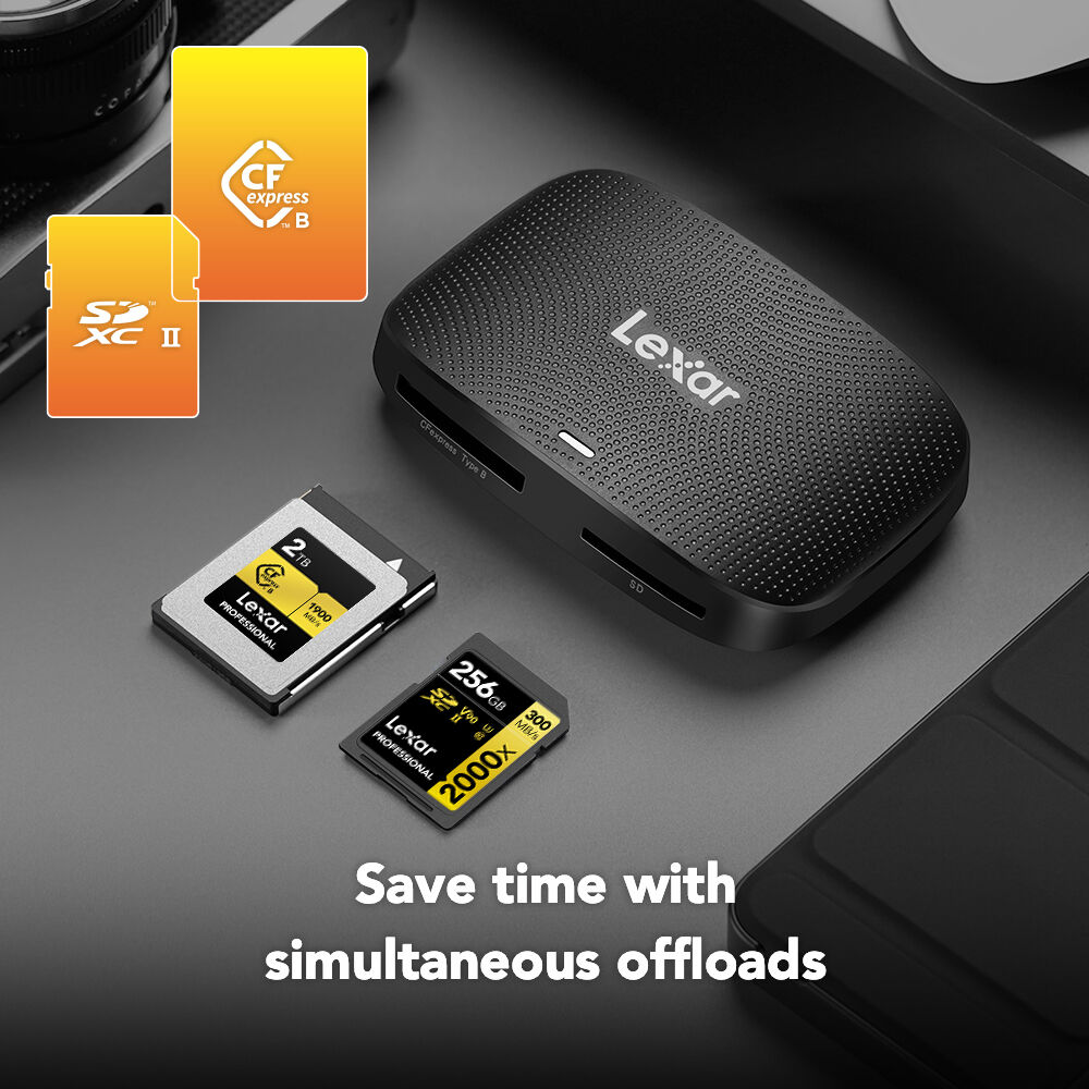 LEXAR PROFESSIONAL CFEXPRESS TYPE B & SD USB 3.2 GEN2 READER — view 4