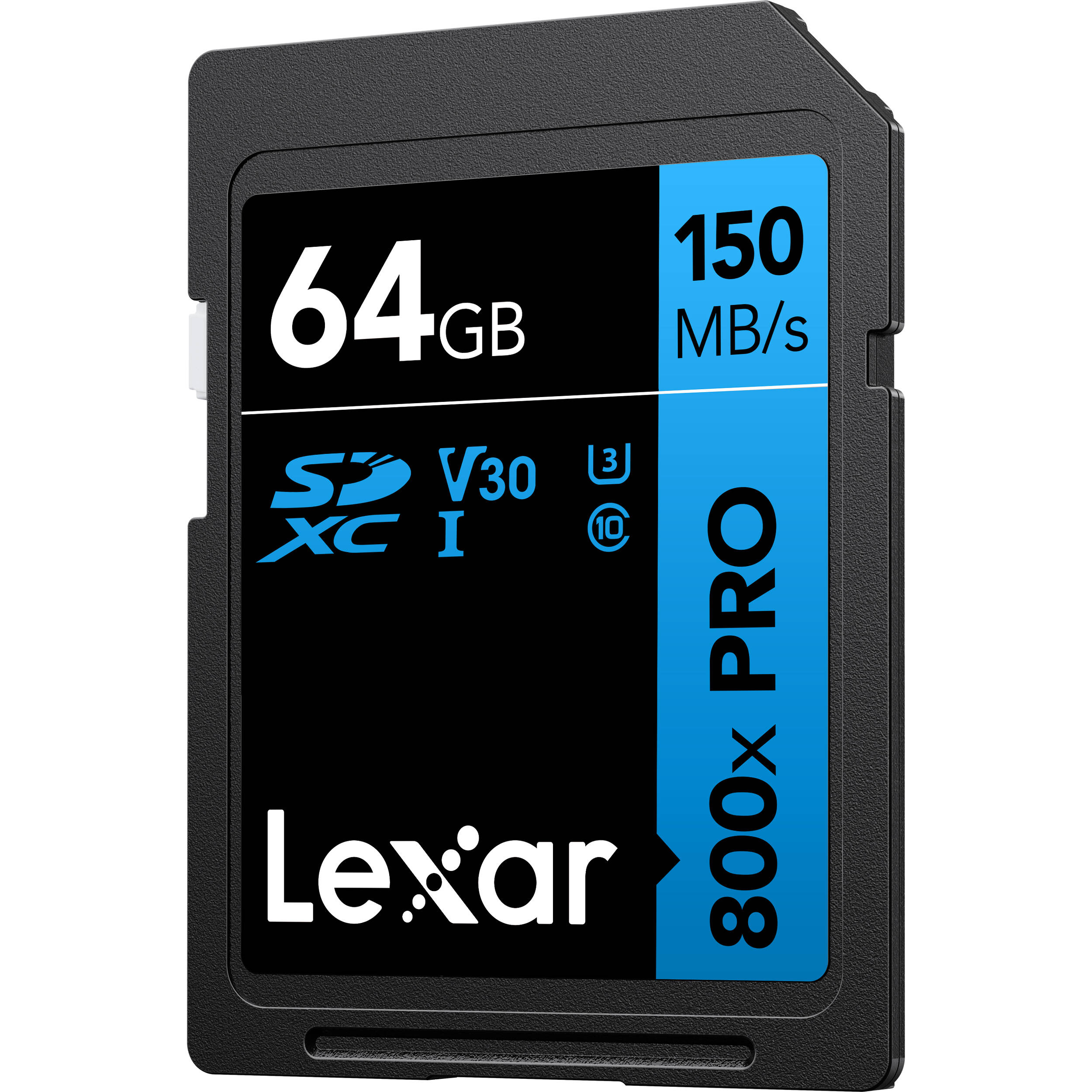 LEXAR HIGH-PERFORMANCE SDXC MEMORY CARD, 800X PRO, 64GB, CLASS 10, UHS-I, U3 BLU — view 7