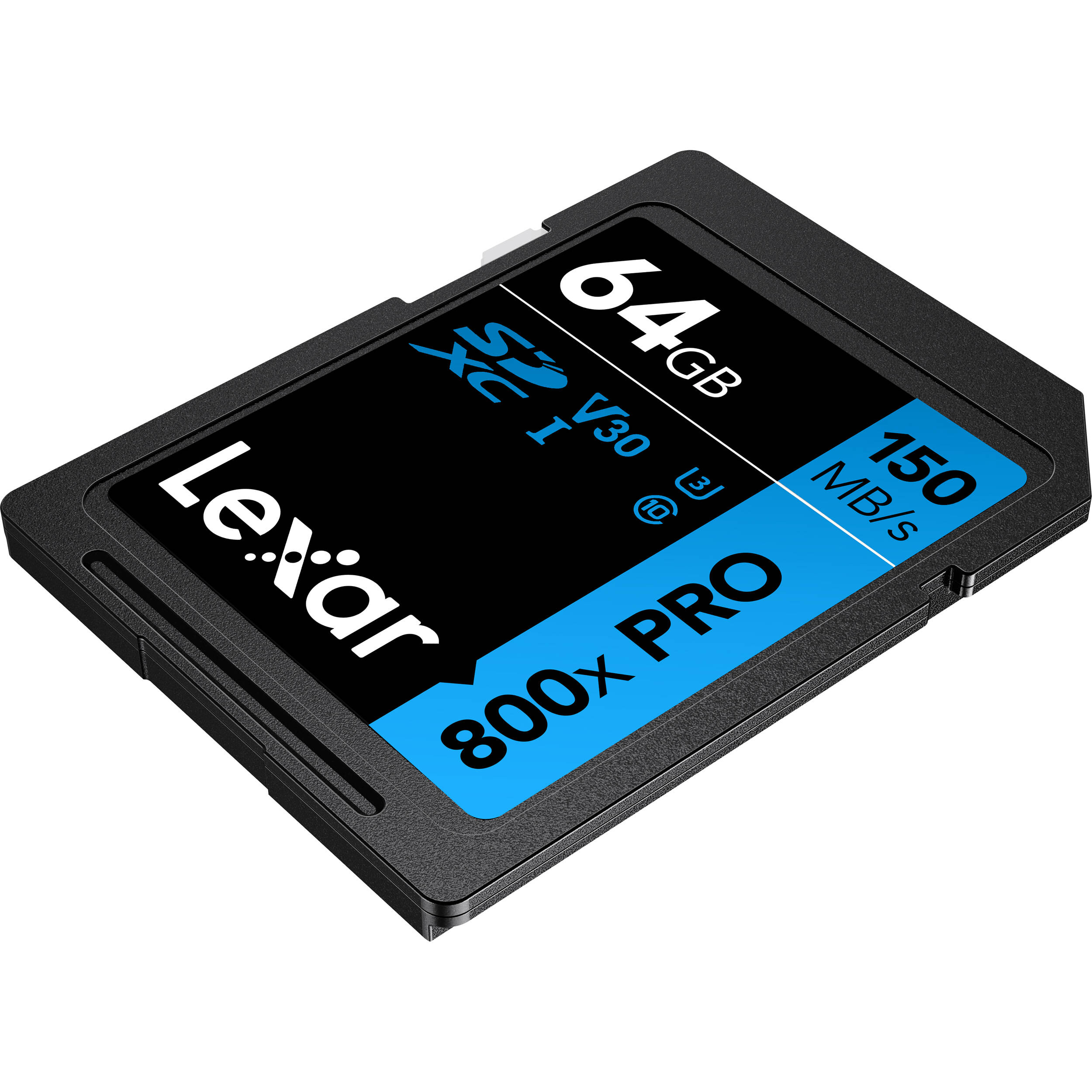 LEXAR HIGH-PERFORMANCE SDXC MEMORY CARD, 800X PRO, 64GB, CLASS 10, UHS-I, U3 BLU — view 8