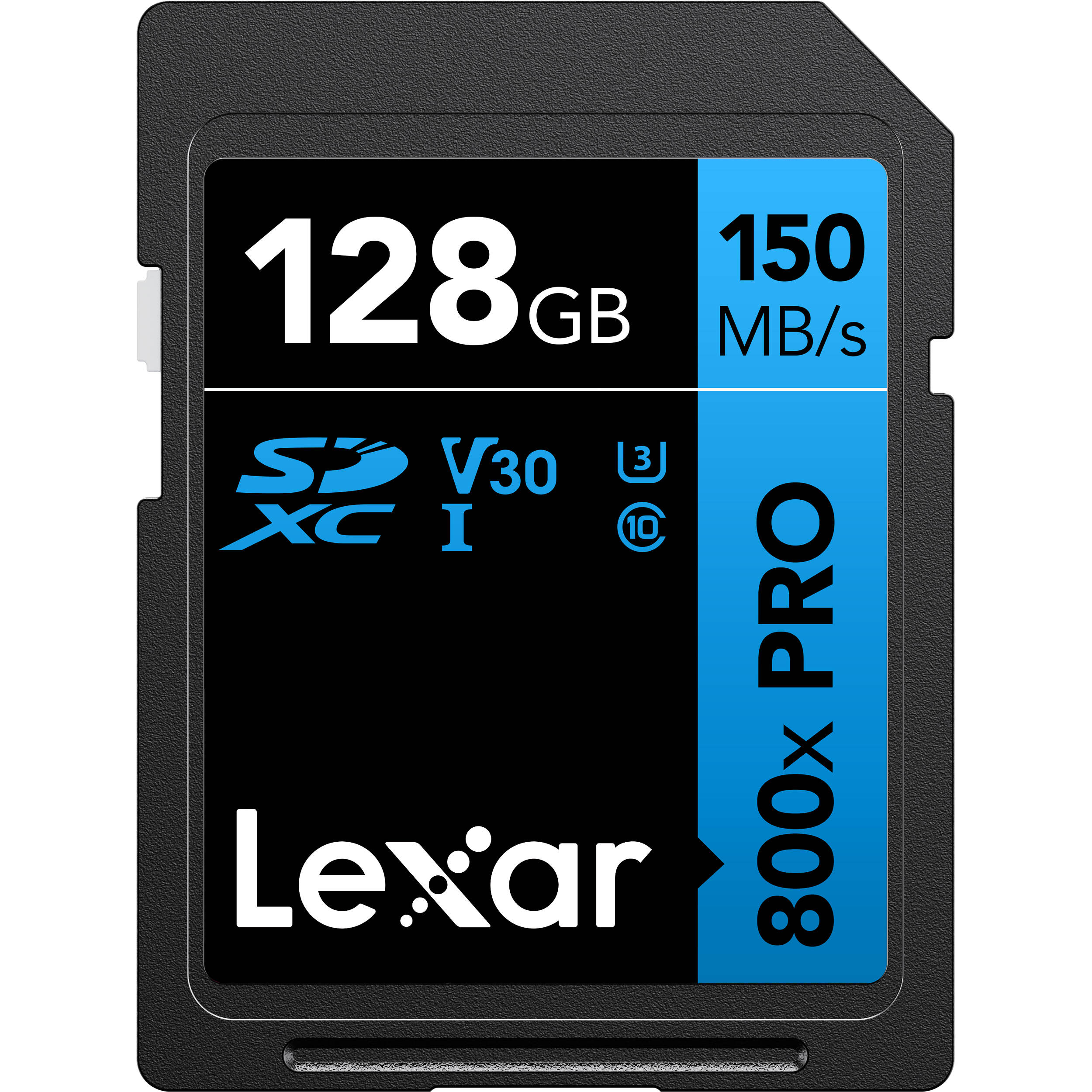 Lexar High-Performance Sdxc Memory Card, 800x Pro, 128gb, Class 10, Uhs-I, U3 Bl