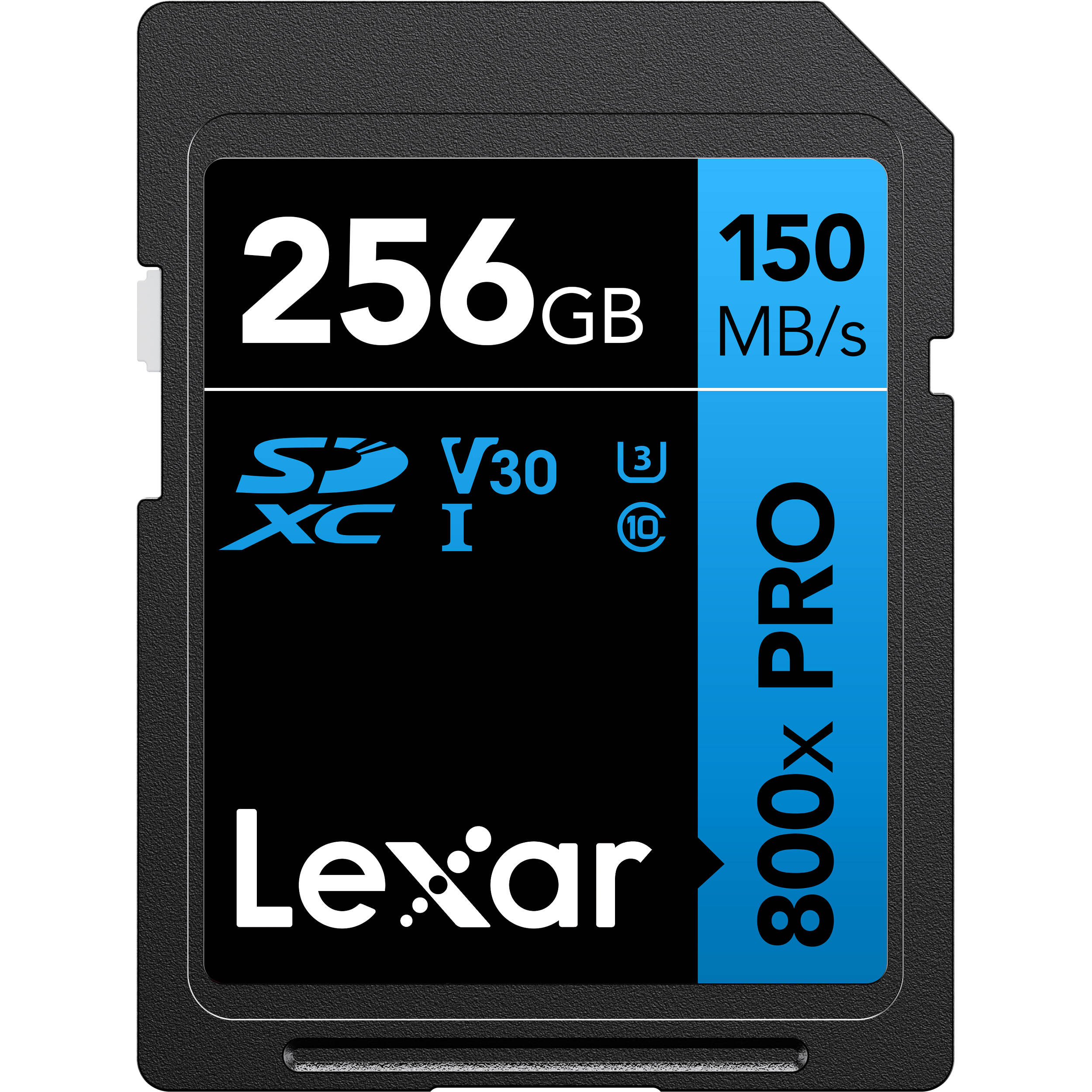 Lexar High-Performance Sdxc Memory Card, 800x Pro, 256gb, Class 10, Uhs-I, U3 Bl