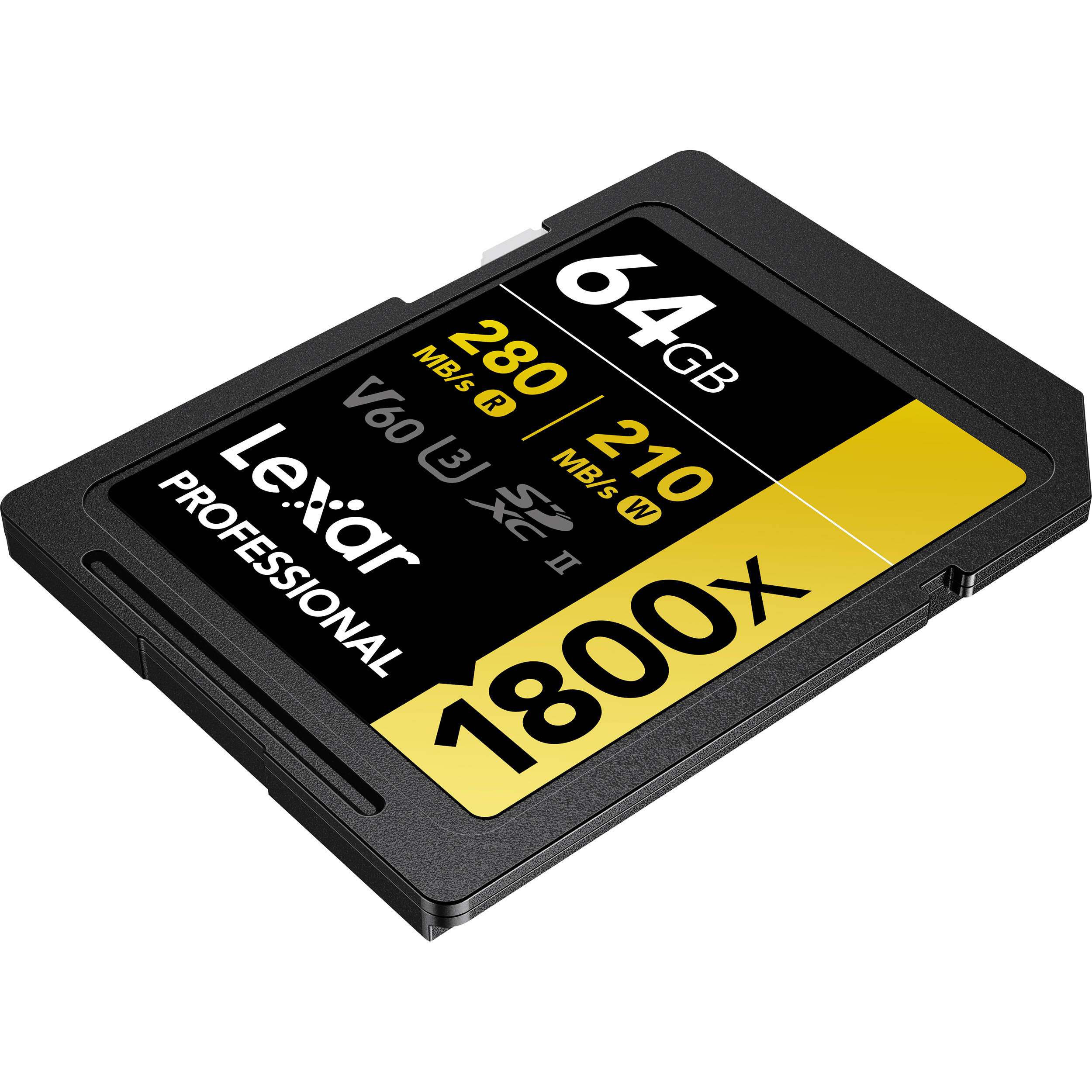 LEXAR PROFESSIONAL SDXC MEMORY CARD, 1800X 64GB, CLASS 10, UHS-II, U3, GOLD SERI — view 8