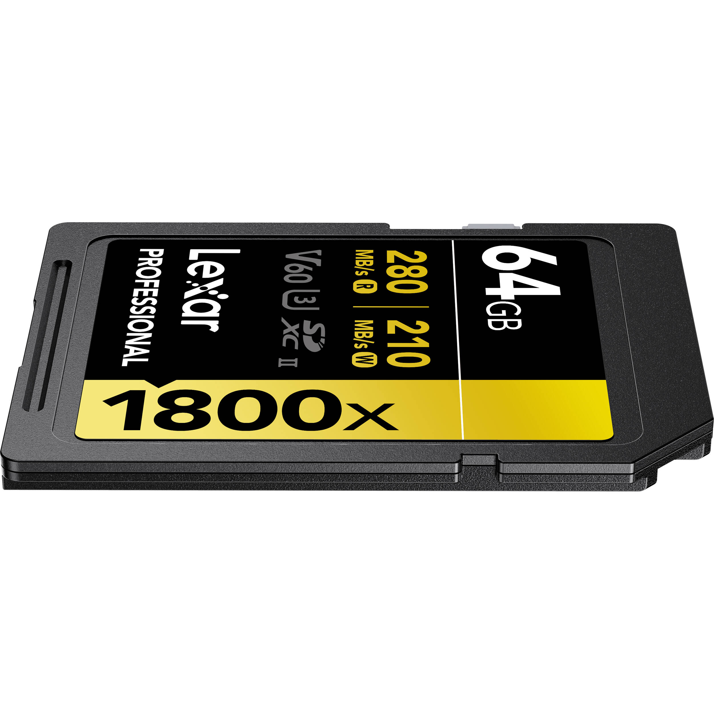 LEXAR PROFESSIONAL SDXC MEMORY CARD, 1800X 64GB, CLASS 10, UHS-II, U3, GOLD SERI — view 9