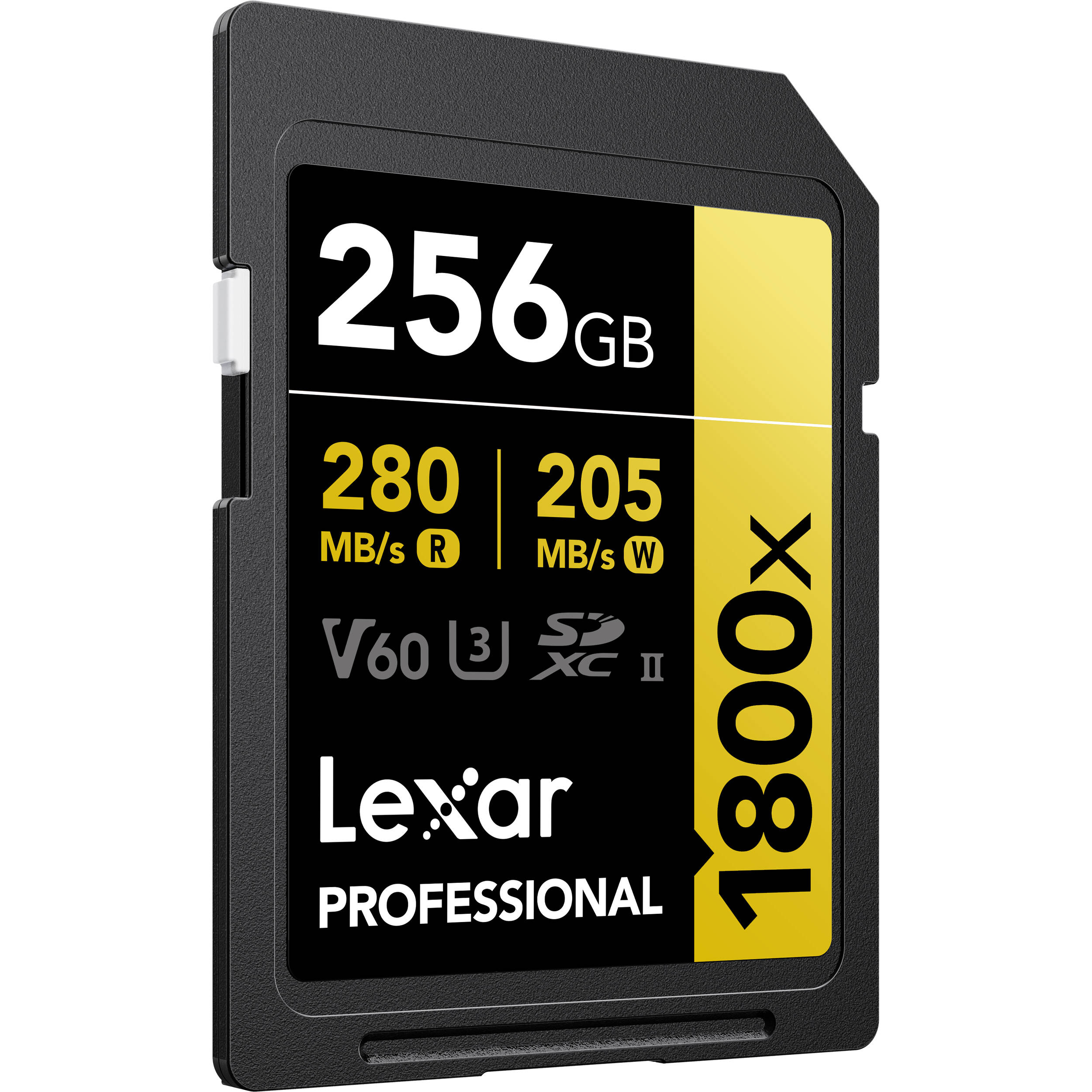 LEXAR PROFESSIONAL SDXC MEMORY CARD, 1800X 256GB, CLASS 10, UHS-II, U3, GOLD SER — view 6
