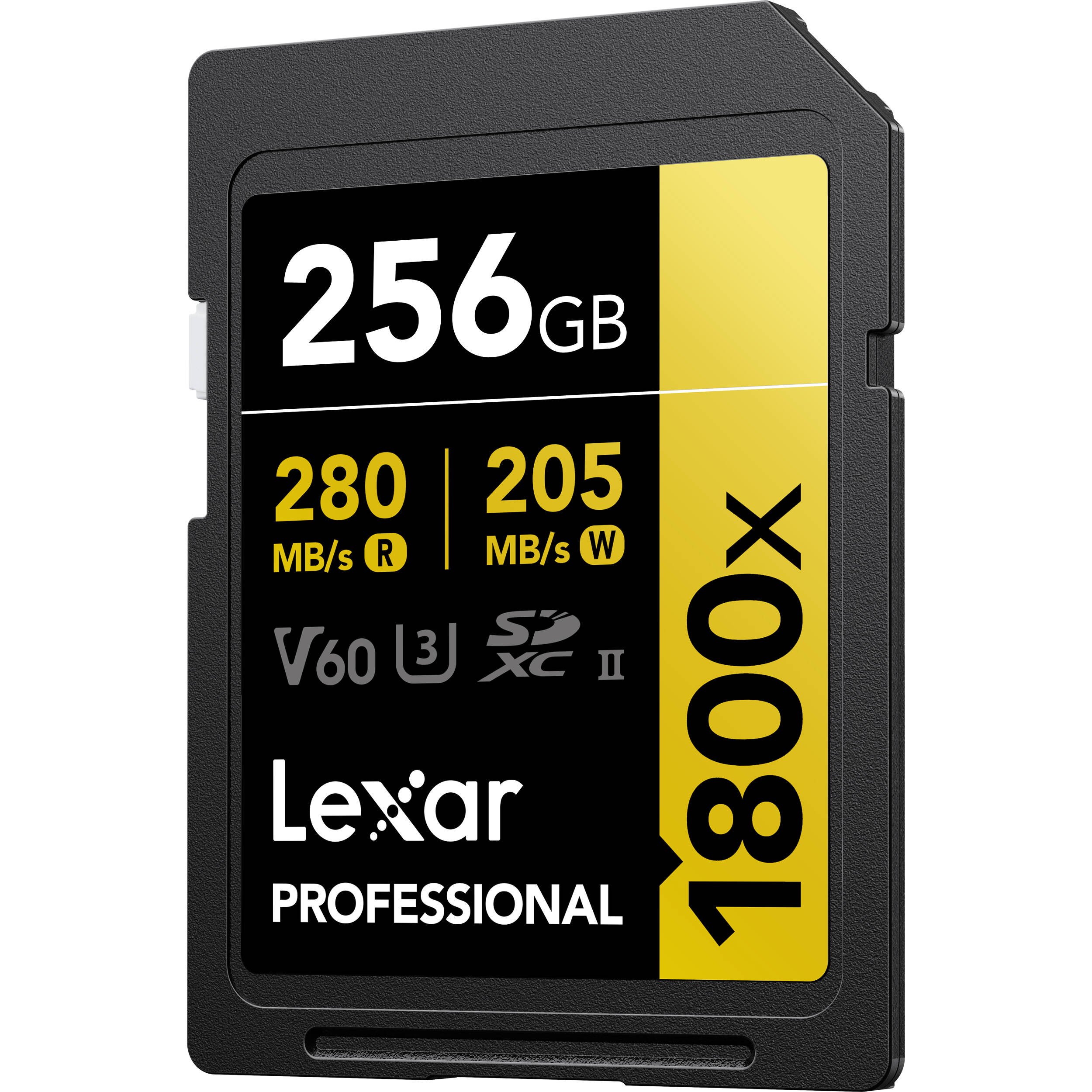 LEXAR PROFESSIONAL SDXC MEMORY CARD, 1800X 256GB, CLASS 10, UHS-II, U3, GOLD SER — view 7