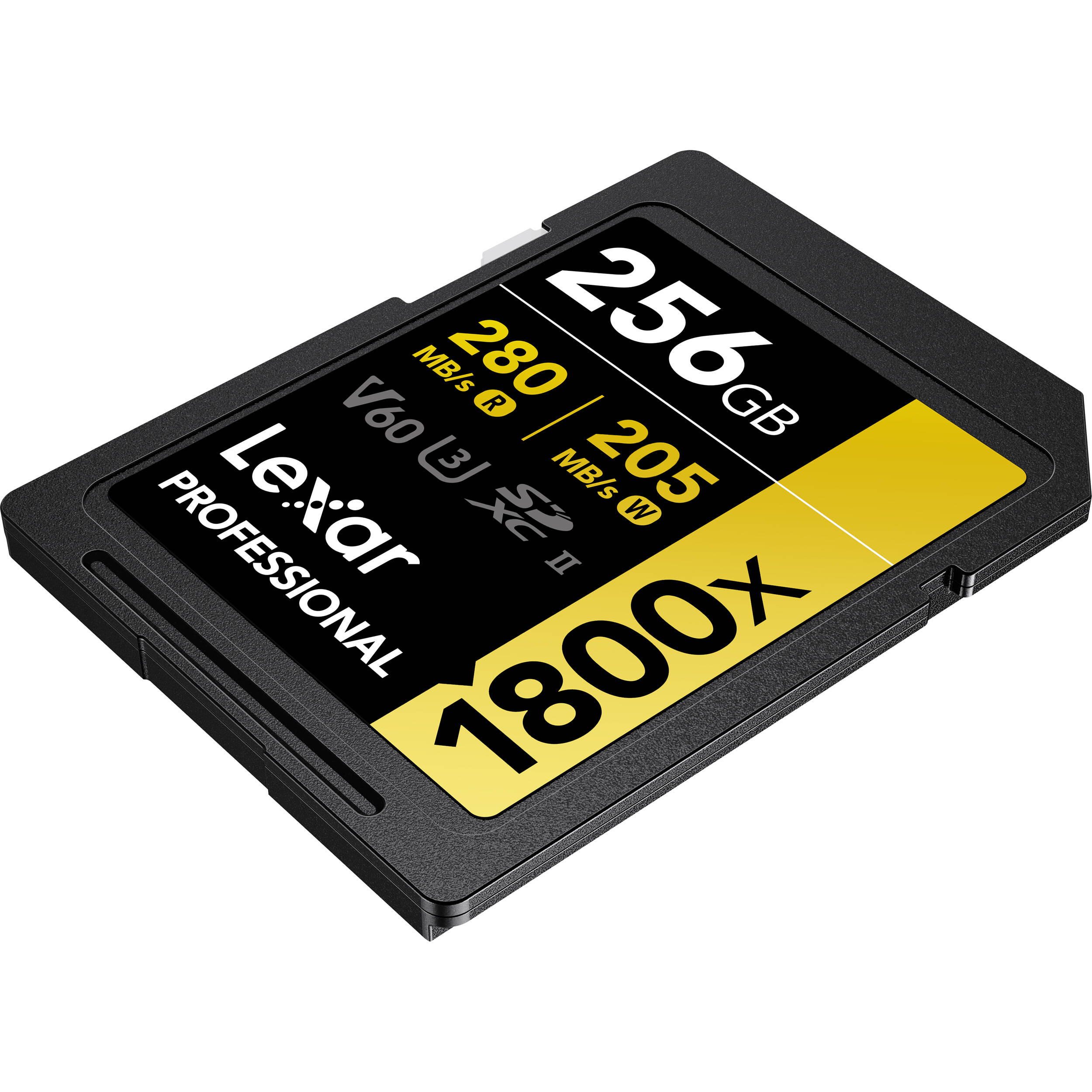 LEXAR PROFESSIONAL SDXC MEMORY CARD, 1800X 256GB, CLASS 10, UHS-II, U3, GOLD SER — view 8