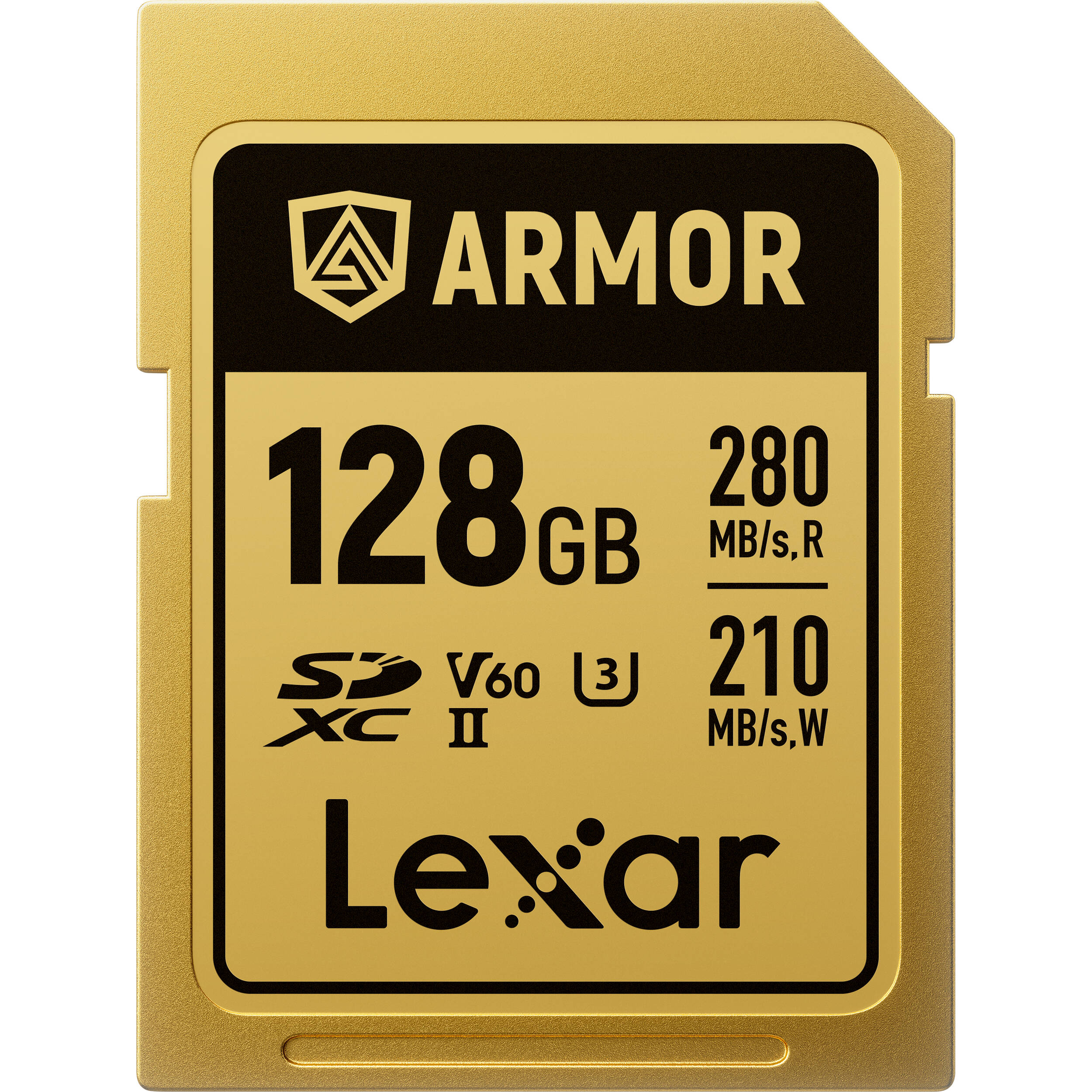 Lexar, Professional, Armor Gold, 128gb, Sdxc, Uhs-II