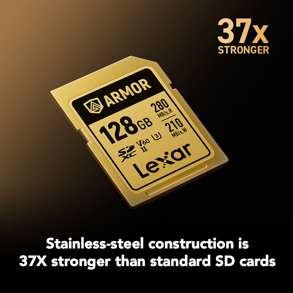 LEXAR, PROFESSIONAL, ARMOR GOLD, 128GB, SDXC, UHS-II — view 2