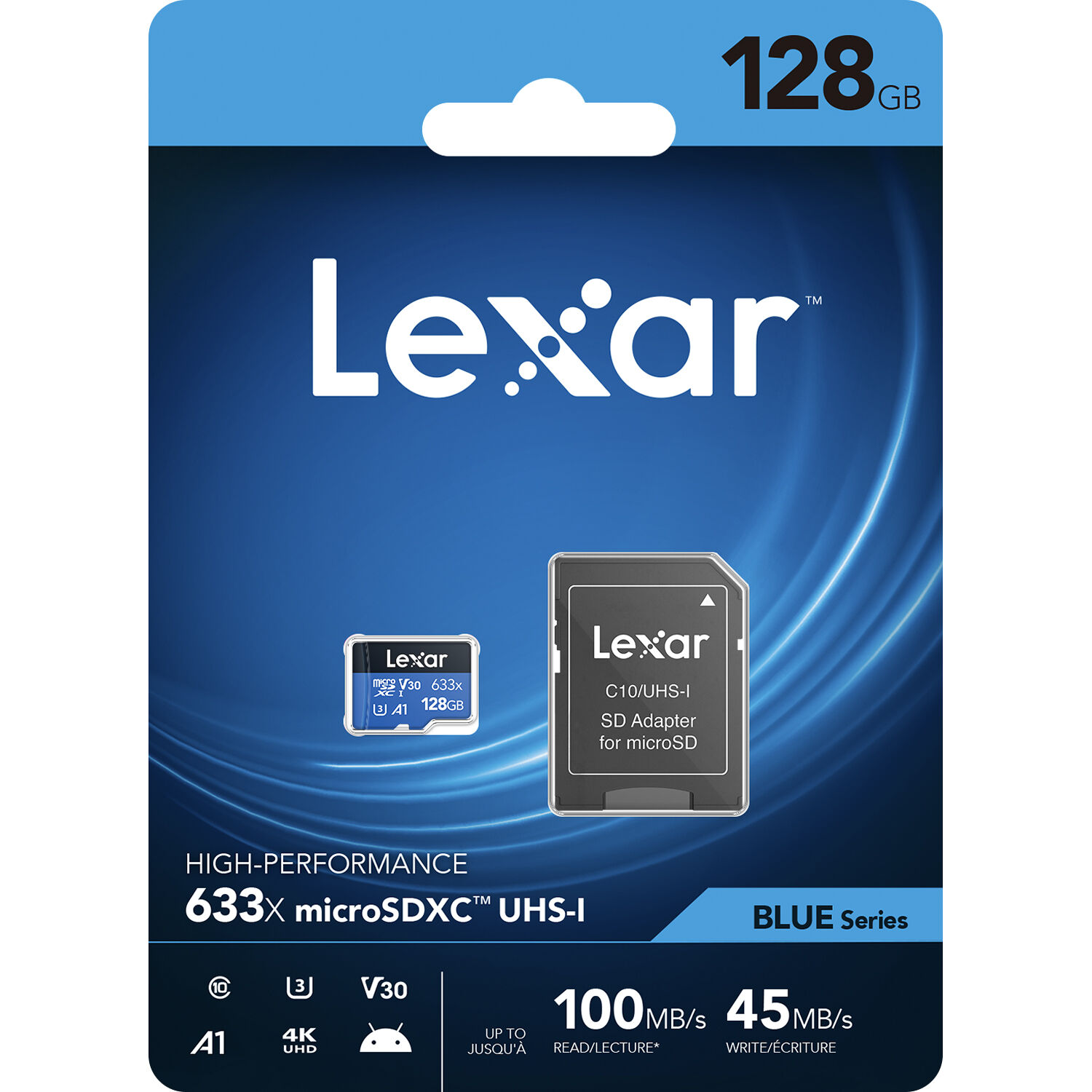 LEXAR HIGH PERF MICROSDXC,128GB 633X — view 5