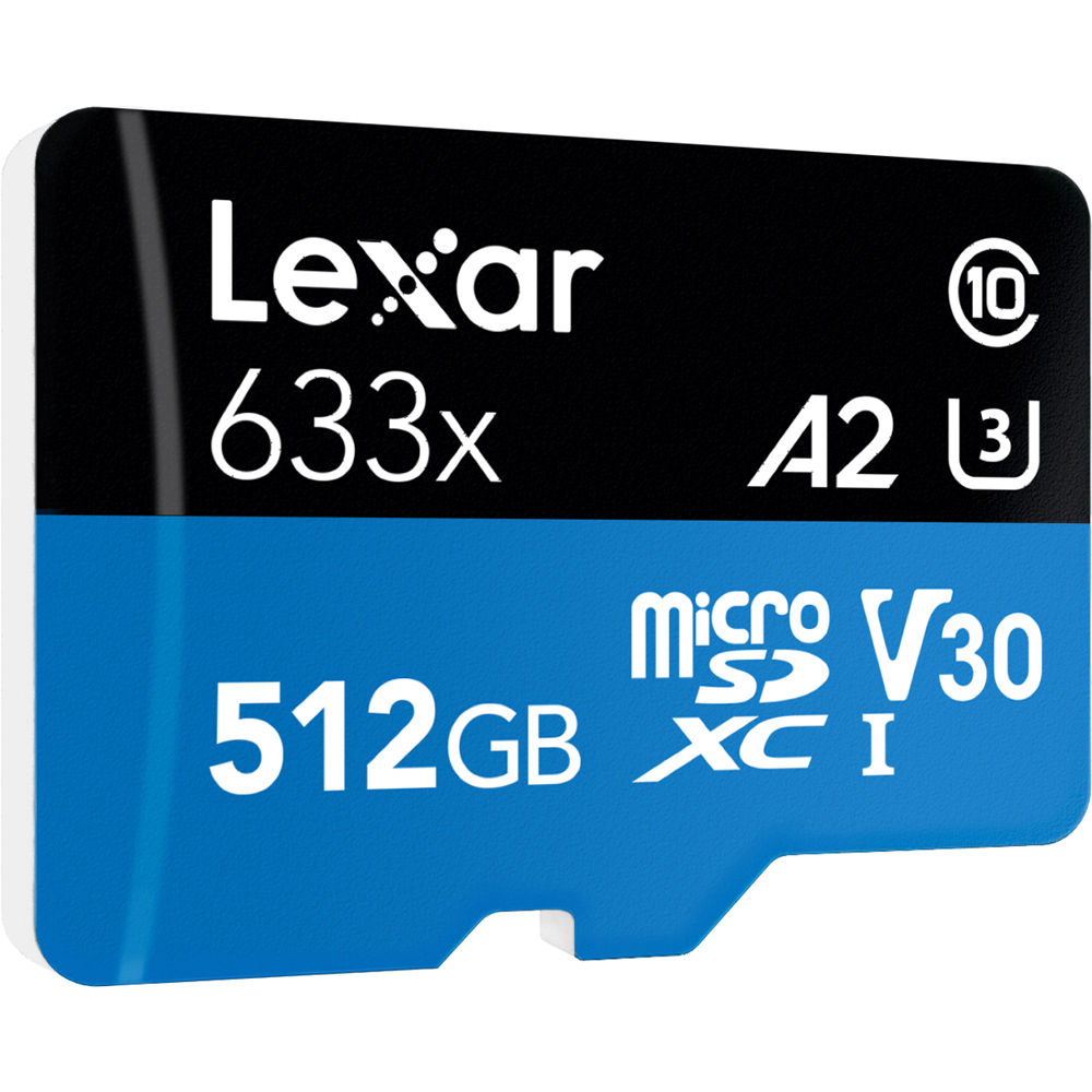 LEXAR HIGH PERF MICROSDXC,512GB,633X,U-I — view 3