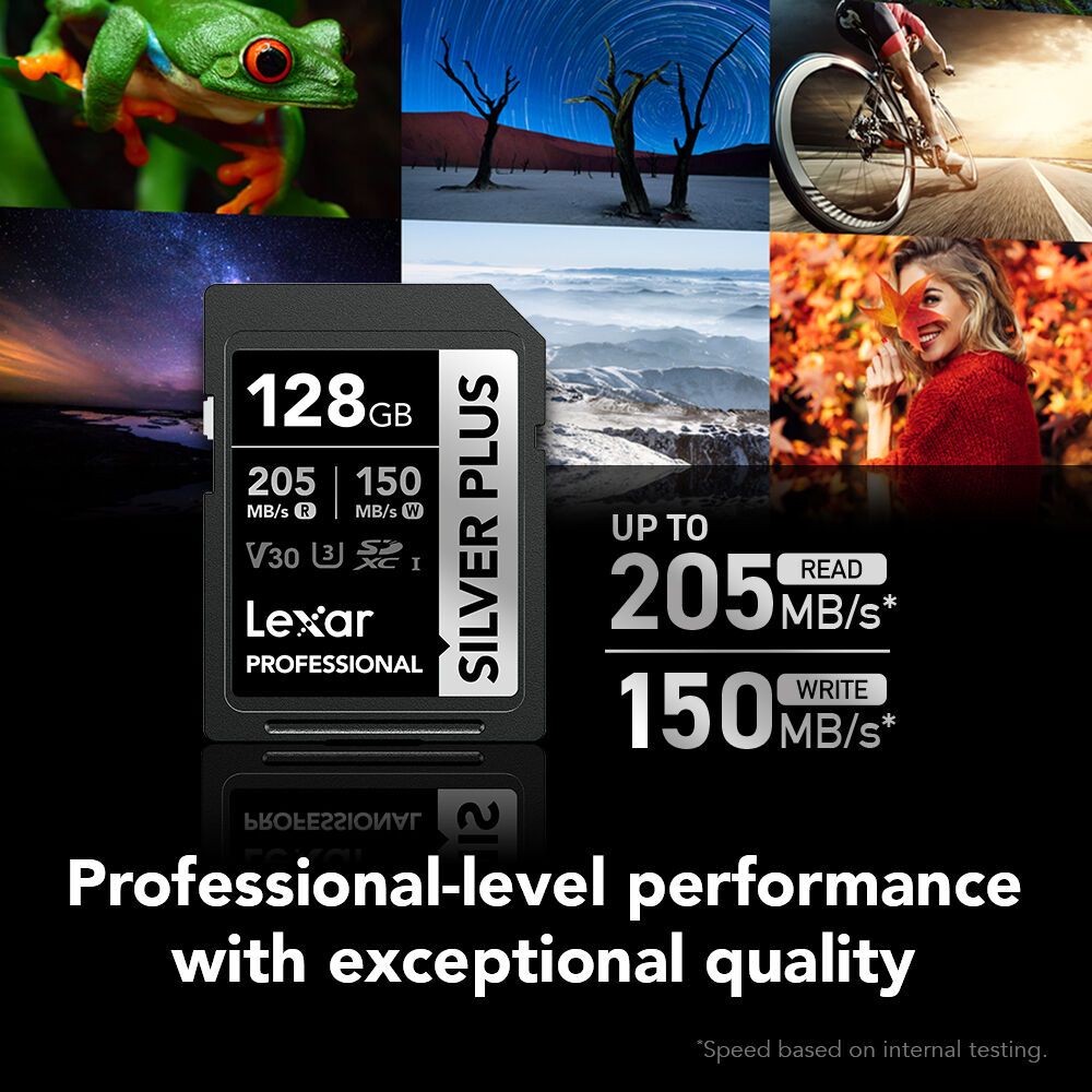 LEXAR, PROFESSIONAL, SILVER PLUS, SDXC, 128GB — view 2
