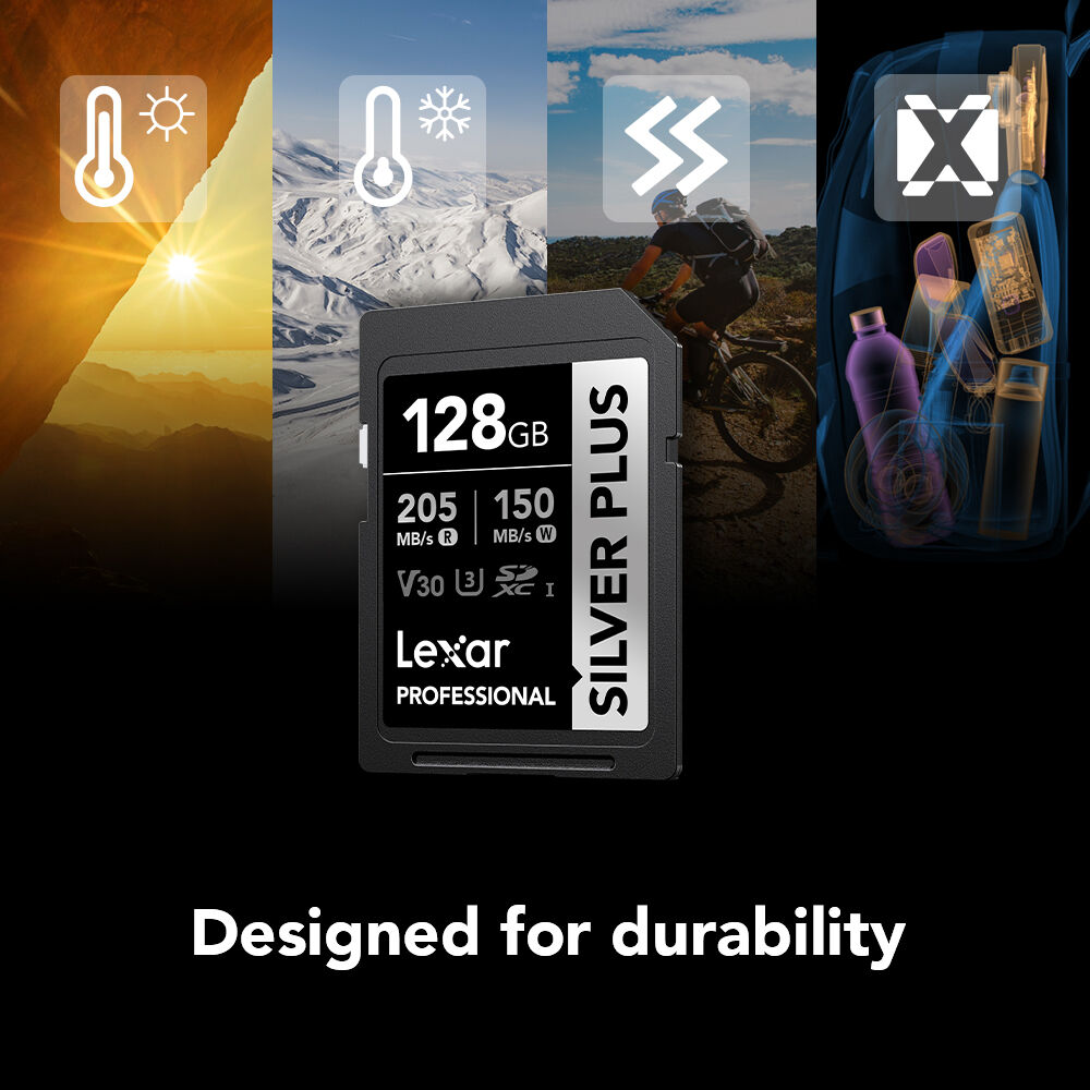LEXAR, PROFESSIONAL, SILVER PLUS, SDXC, 128GB — view 5