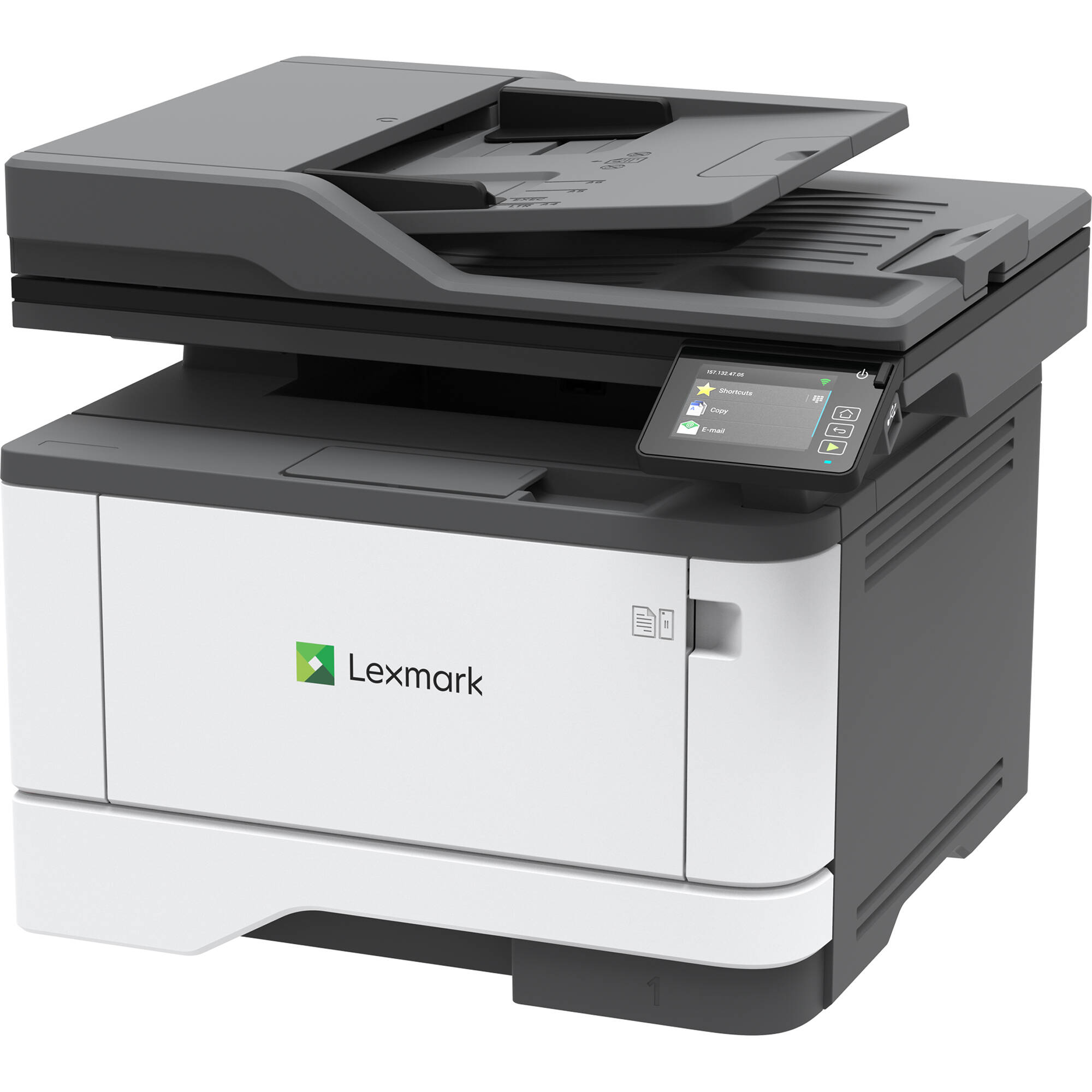 Lexmark MX431adw monochrome laser multifunction printer with Wi-Fi and color touch screen — view 3