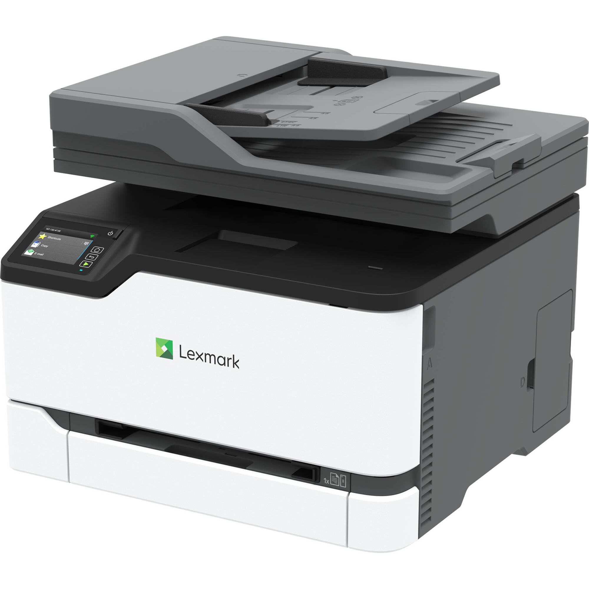Lexmark CX431adw color laser multifunction printer with touchscreen and wireless connectivity — view 2