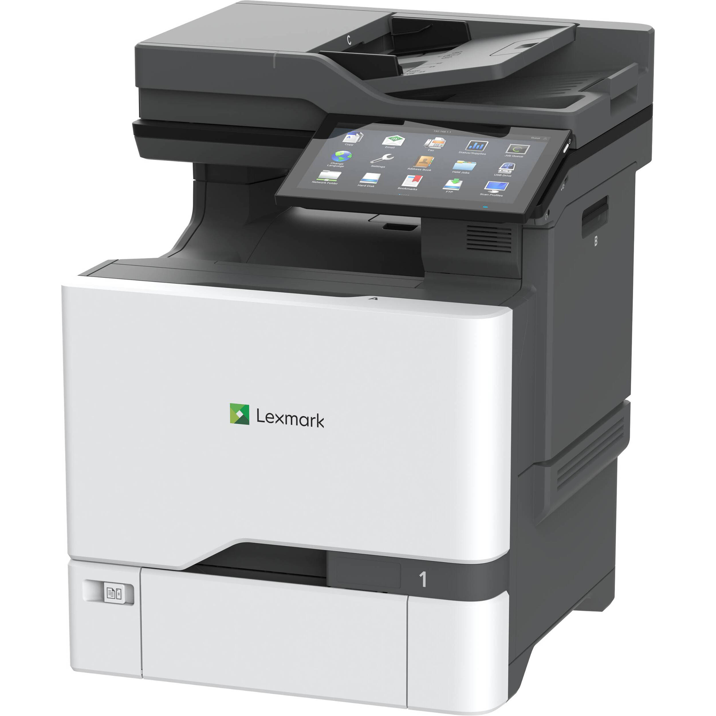 Lexmark CX737adzse color multifunction printer for high-volume enterprise document workflows — view 3