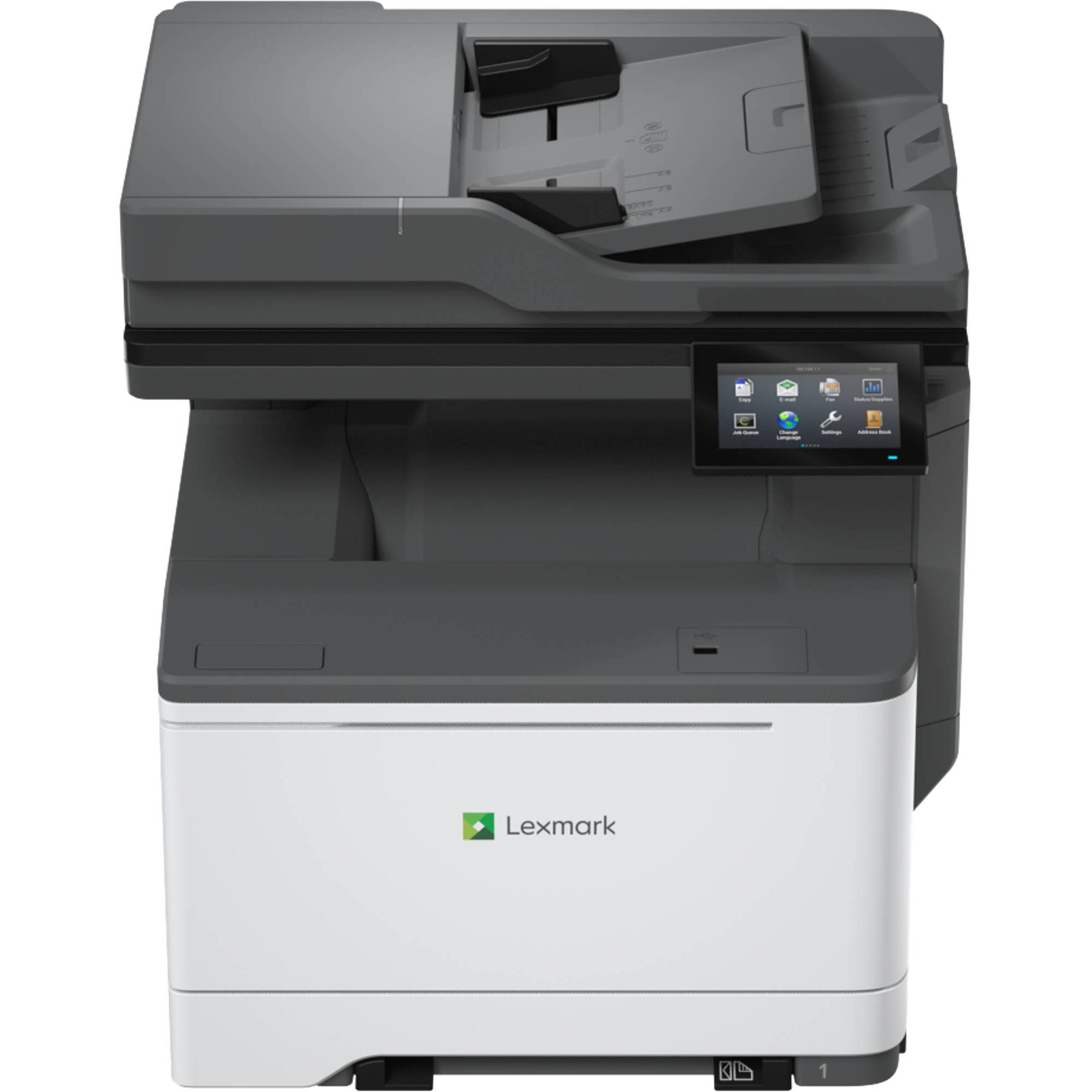 Lexmark CX532adwe color laser multifunction printer for office printing, scanning, copying, and faxing — view 2