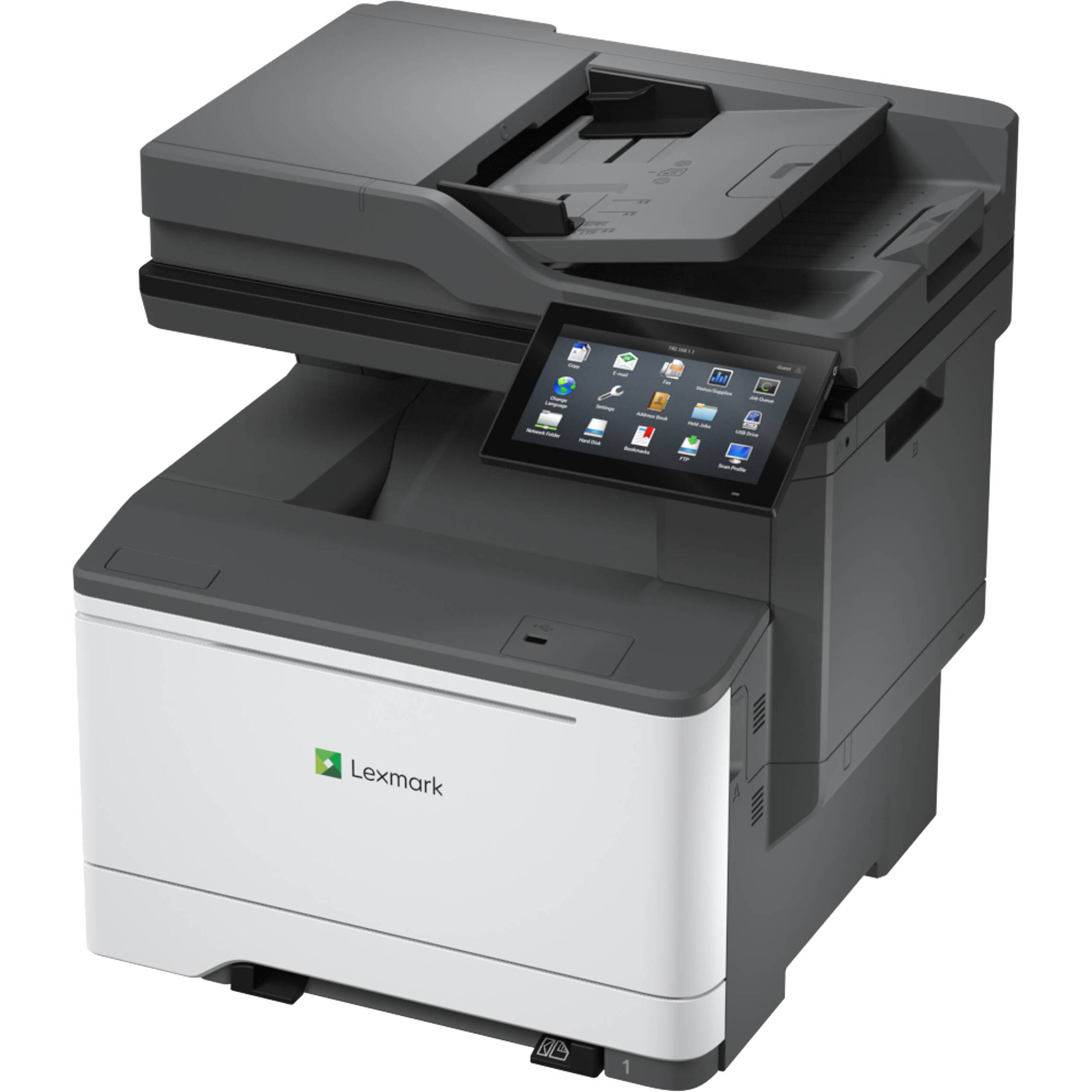Lexmark CX635adwe color laser multifunction printer with touch screen and wireless connectivity — view 3