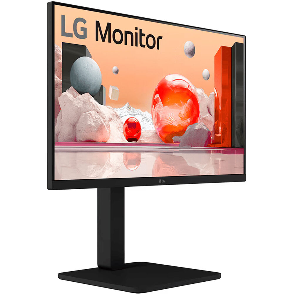 LG 24BA560-B 24-inch IPS Full HD monitor with HDMI, DisplayPort, USB hub, and integrated speakers — view 2