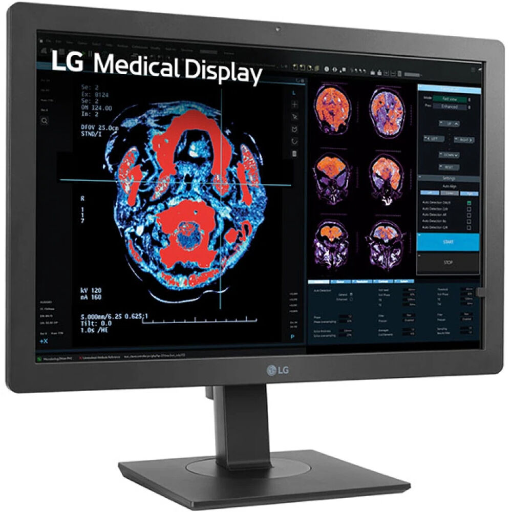 LG 24HR513C-B 24-inch 2MP diagnostic monitor with IPS panel and 2-way pivot — view 2