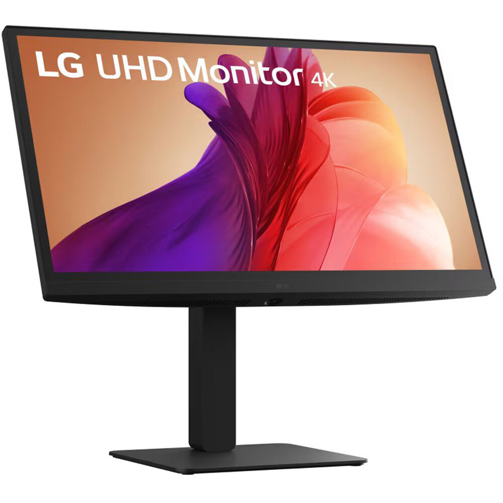 LG 27BA45U-B 27-inch 4K IPS monitor with adjustable stand, FreeSync, and VESA mount support — view 5