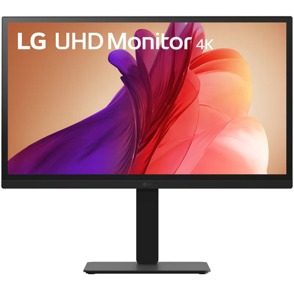 LG 27BA45U-B 27-inch 4K IPS monitor with adjustable stand, FreeSync, and VESA mount support — view 6