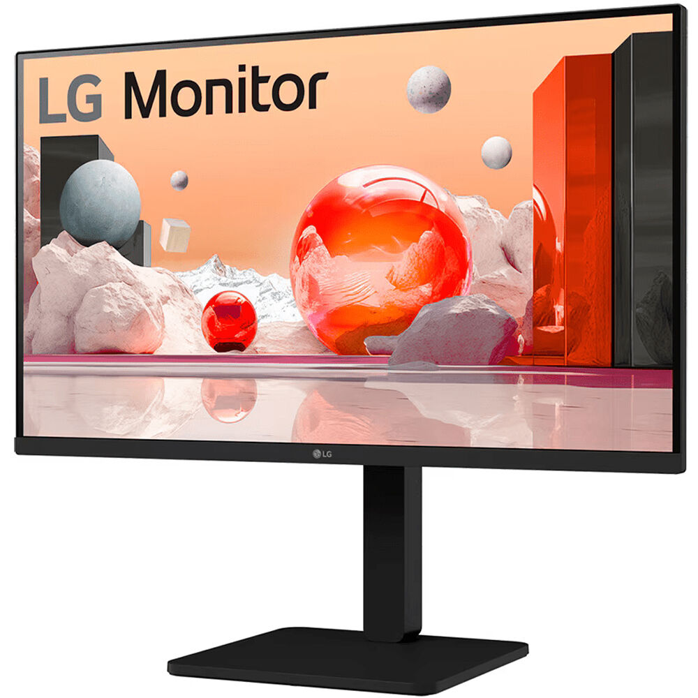 LG 27BA560-B 27-inch Full HD IPS monitor with height adjust, pivot, swivel, HDMI, DisplayPort, and D-Sub — view 4