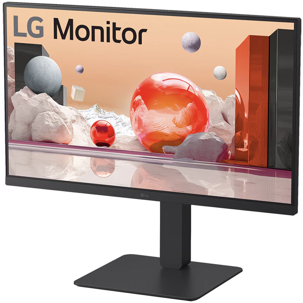 LG 27BA650-B 27-inch Full HD IPS monitor with USB-C, HDMI, DisplayPort, and VESA mount support — view 4