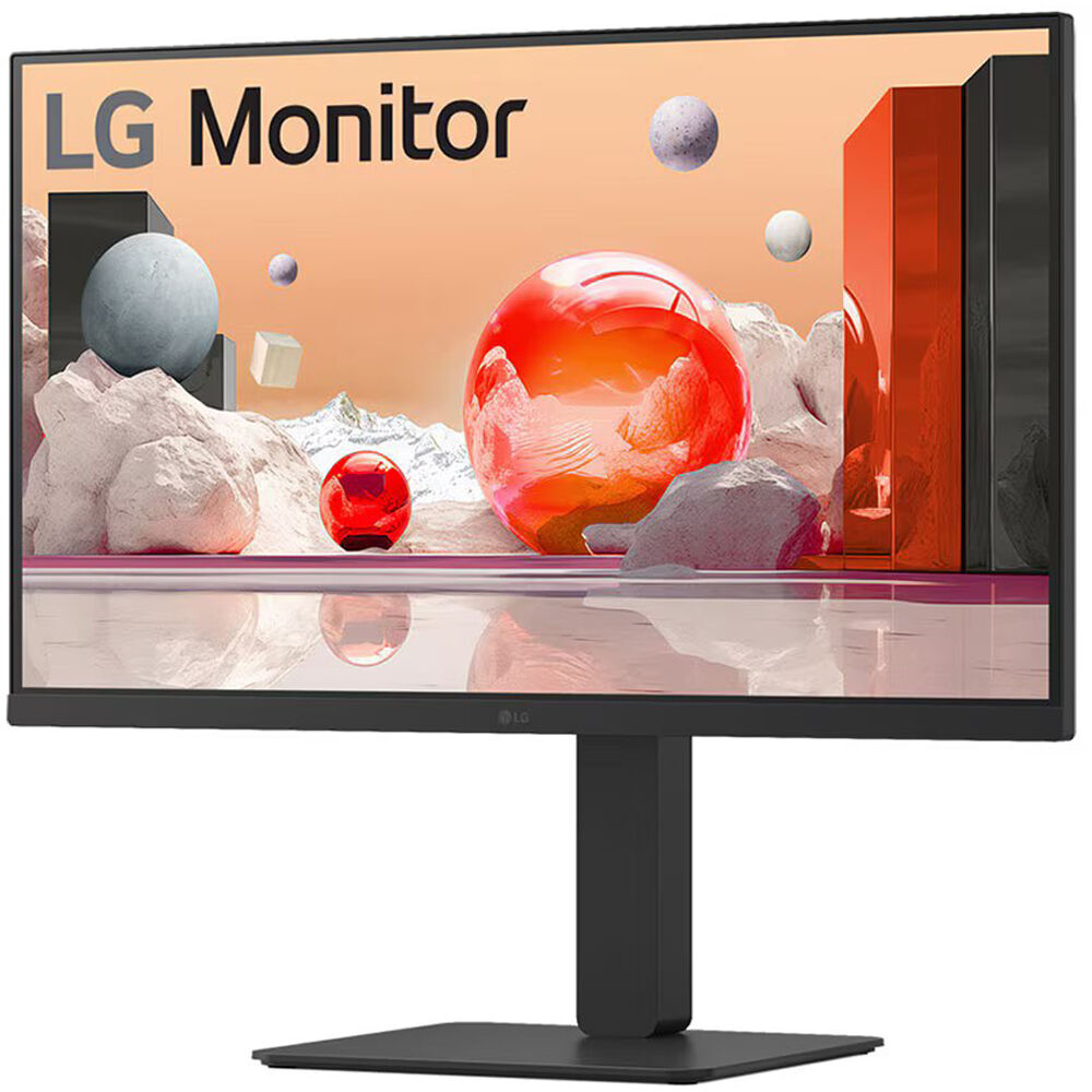LG 27BA850-B 27-inch Full HD IPS monitor with HDMI, DisplayPort, USB hub, and KVM support — view 3